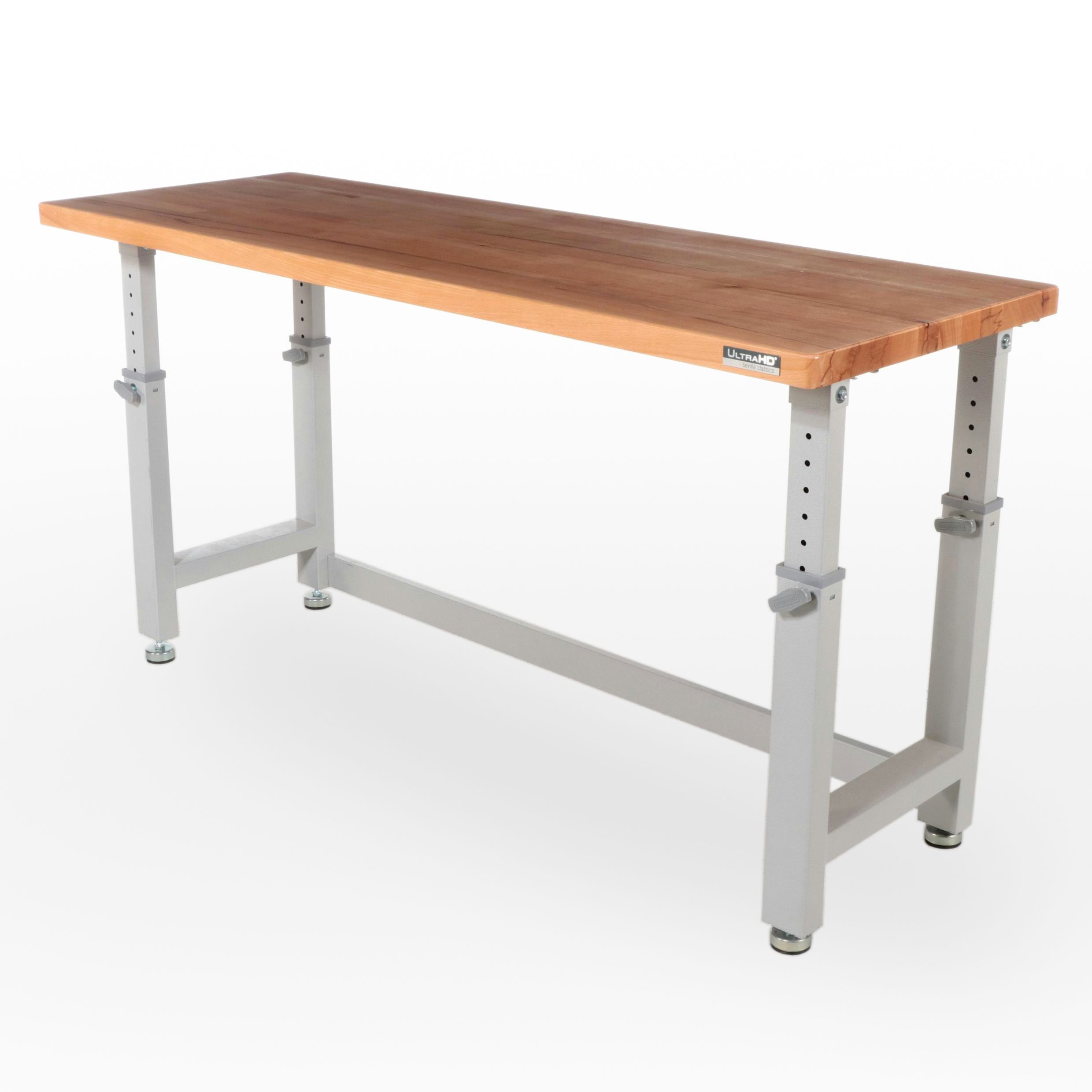 Seville Classics Ultra HD Metal and Wood Work Table