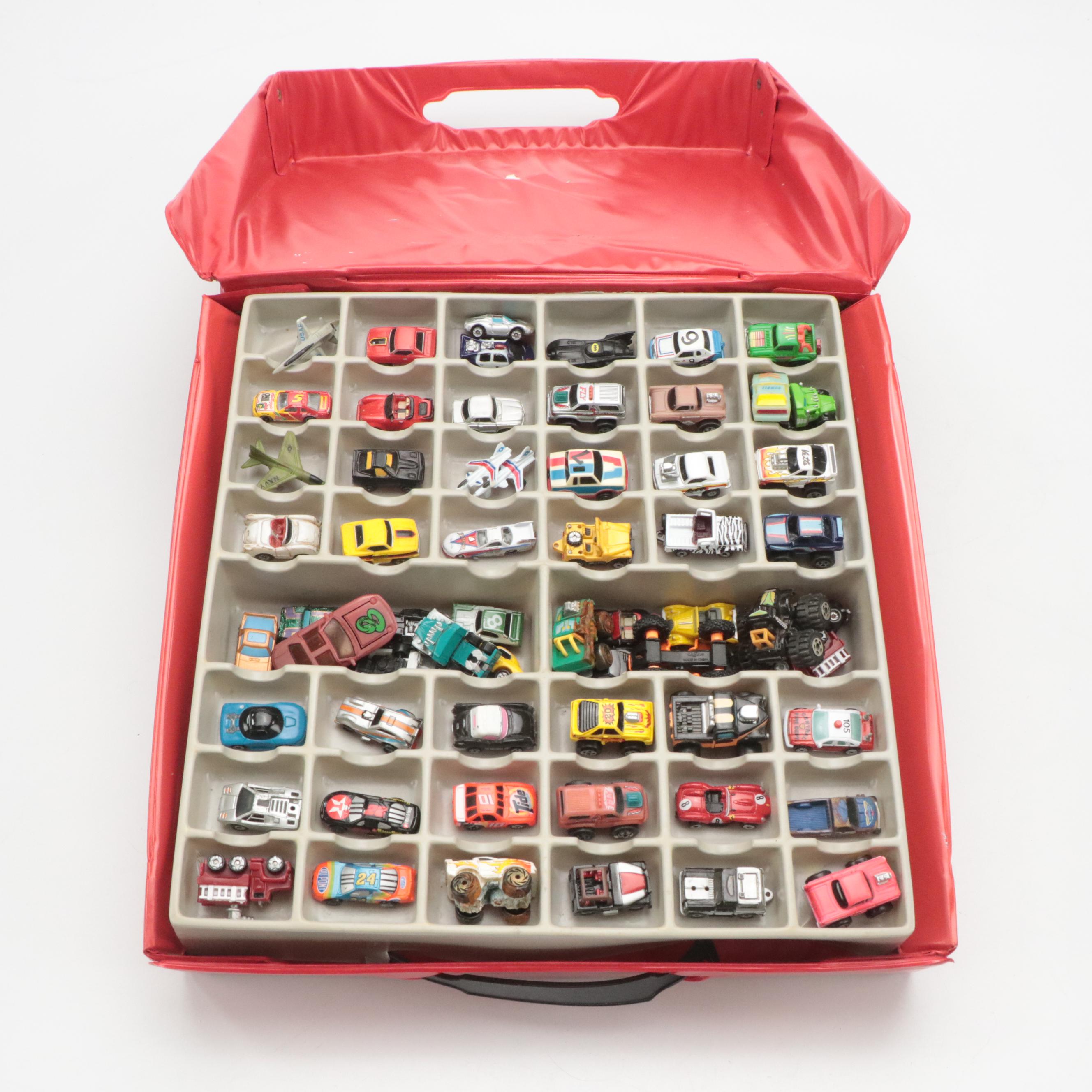 Road Champs Micro Machines and Other Toy Cars with Case