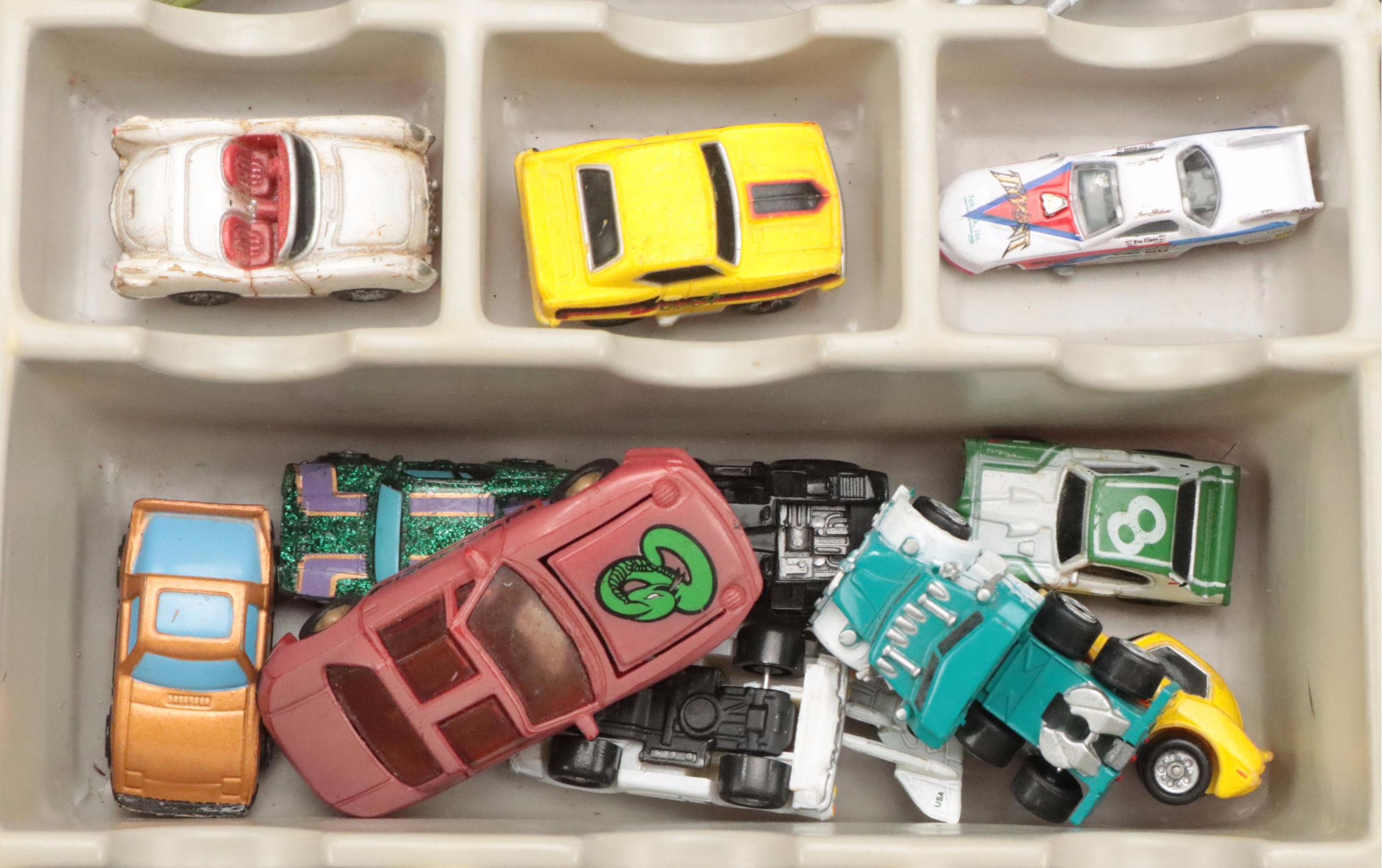 Road Champs Micro Machines and Other Toy Cars with Case
