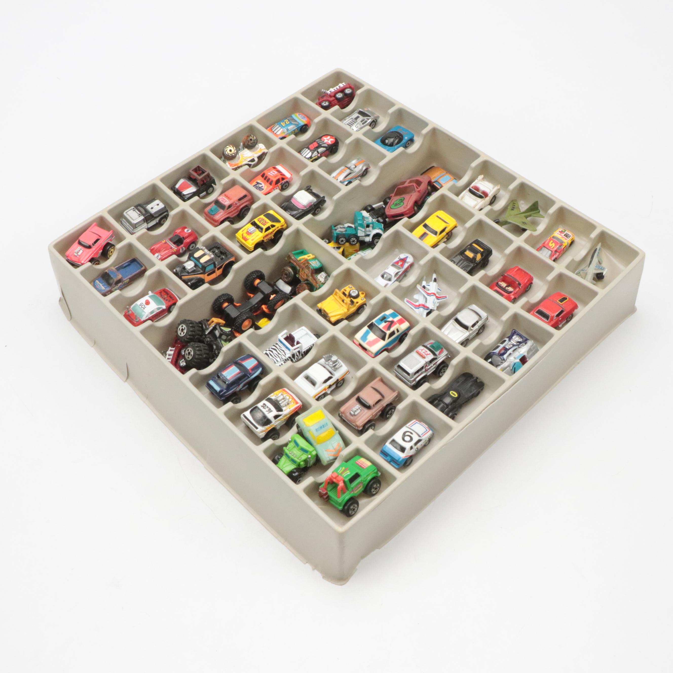 Road Champs Micro Machines and Other Toy Cars with Case