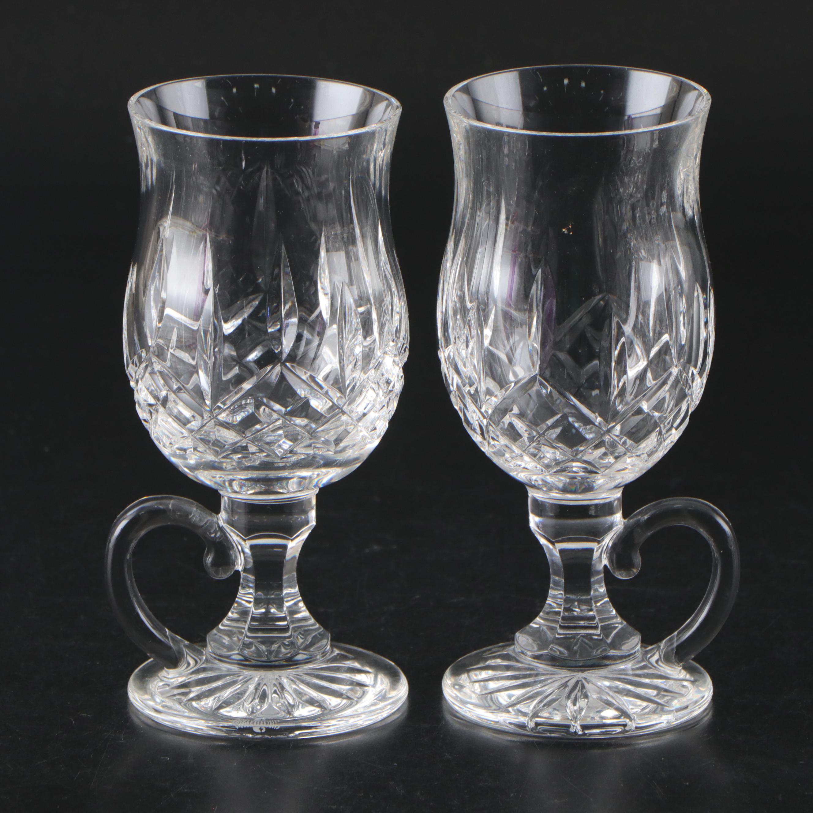 Waterford Crystal "Lismore" Irish Coffee and Juice Glasses