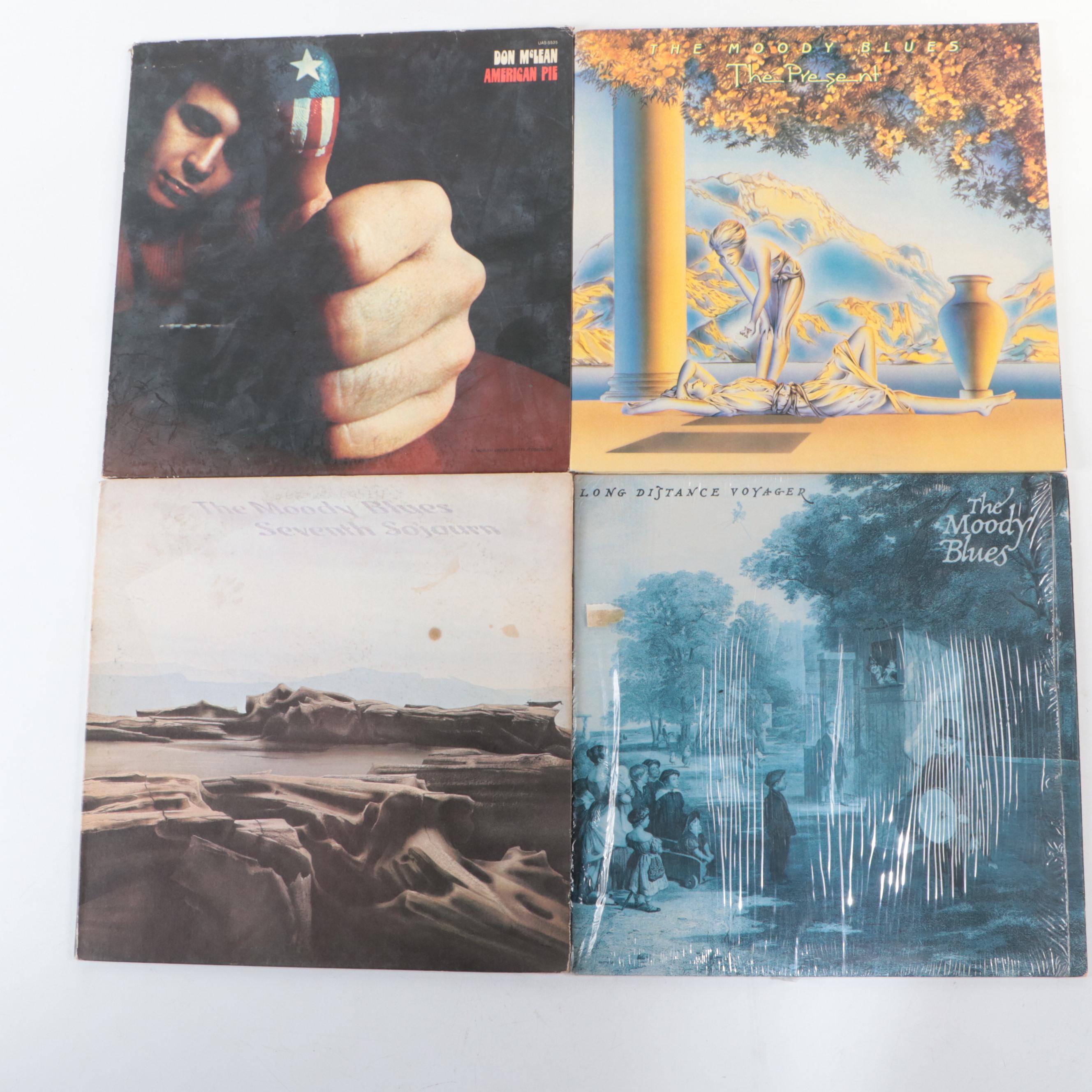 Don McLean, The Moody Blues, The Doors, The Kinks, and More Vinyl Record Albums