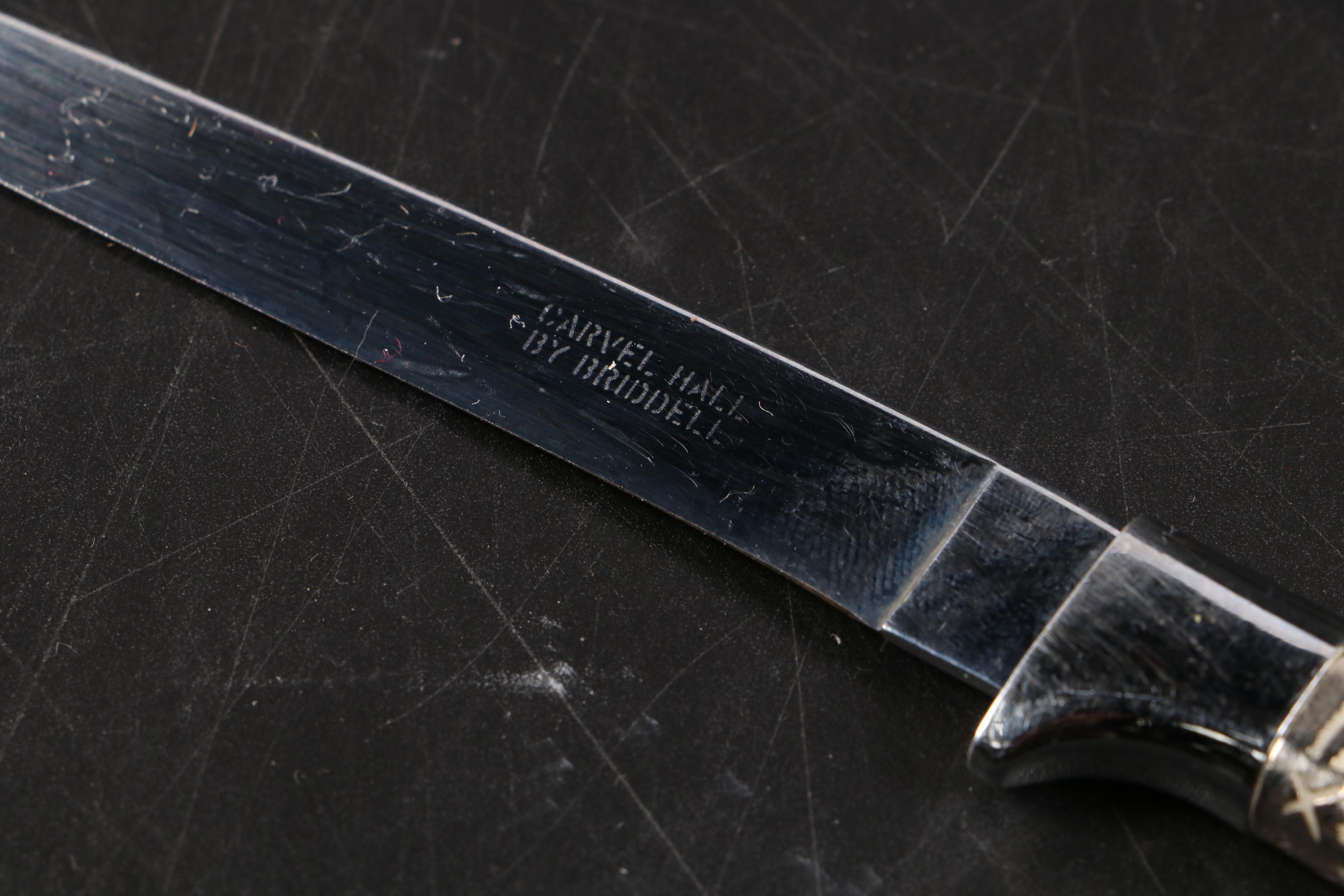 Carvel Hall by Briddell "Classic Cream" Silver Overlay Steak Knives