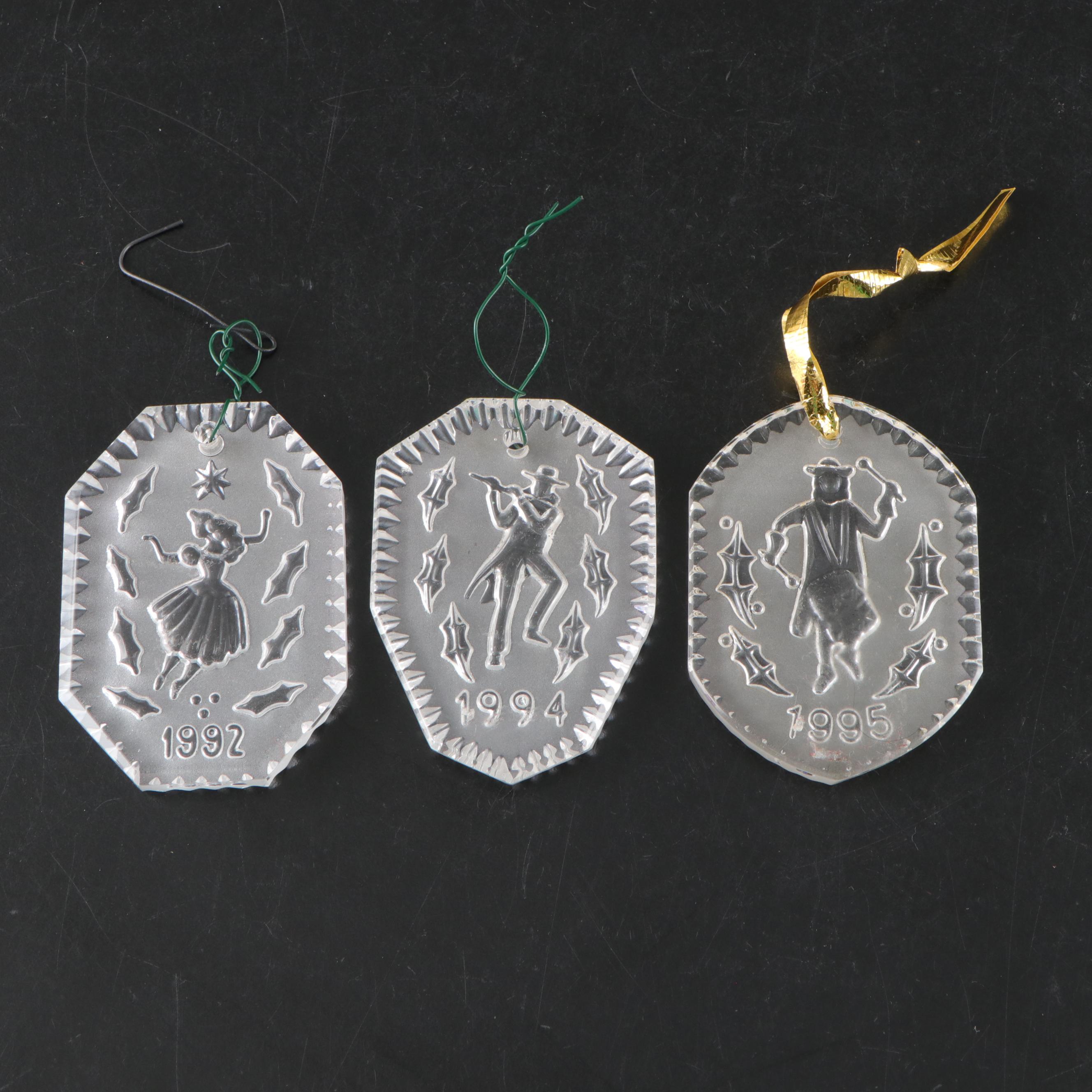 Waterford Crystal Christmas Ornaments, Bowl, Vase and Bell