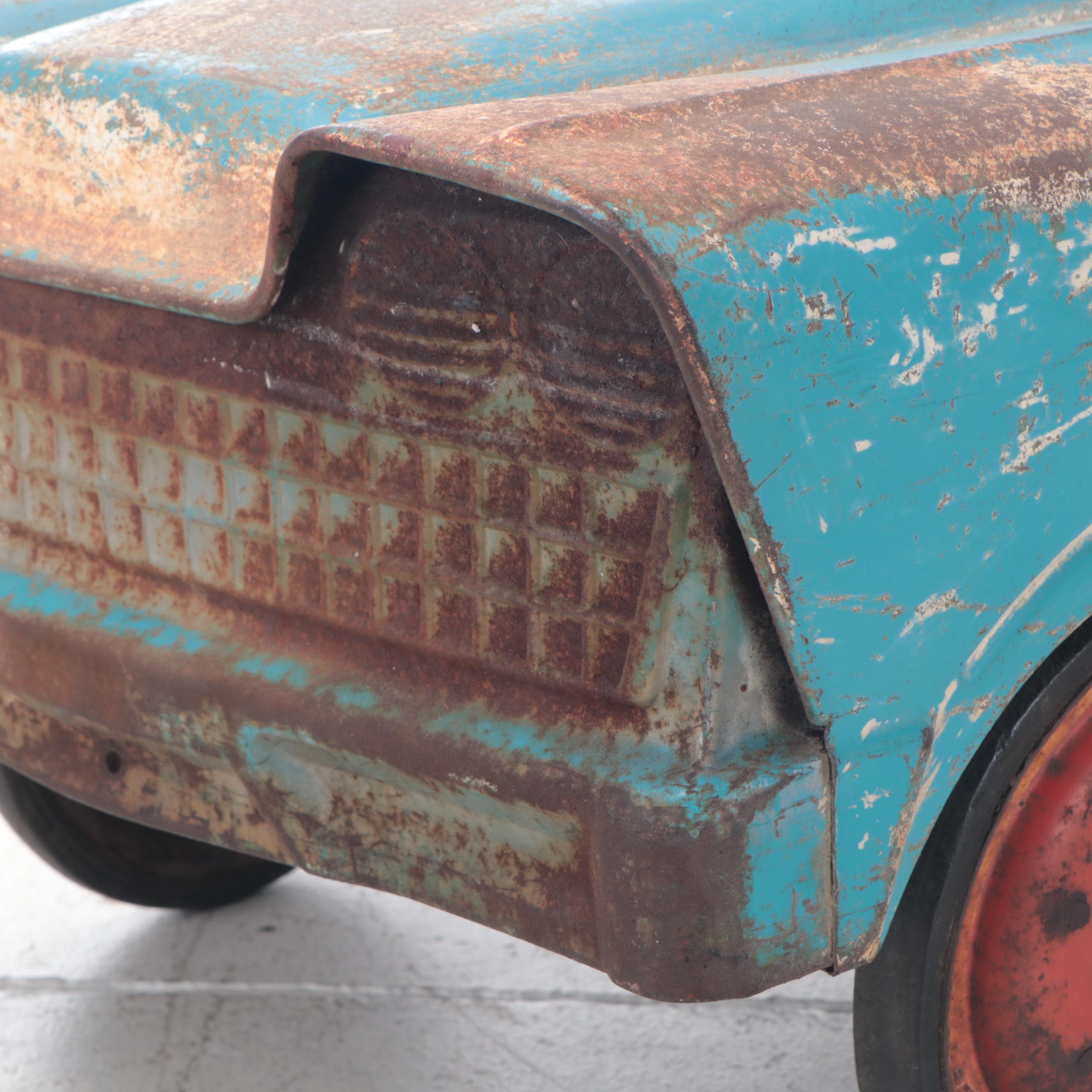 Pressed Steel Pedal Car, Mid-20th Century