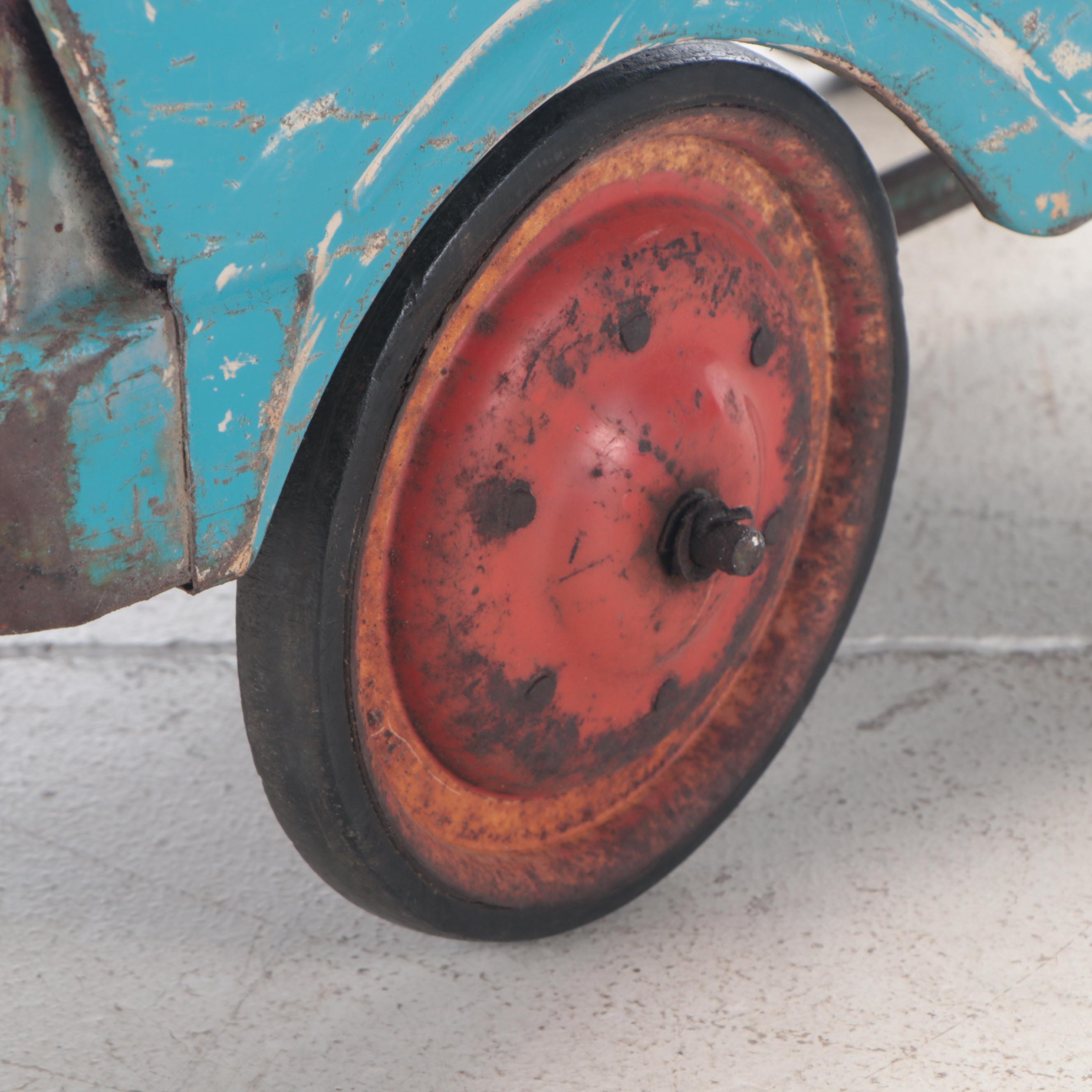 Pressed Steel Pedal Car, Mid-20th Century