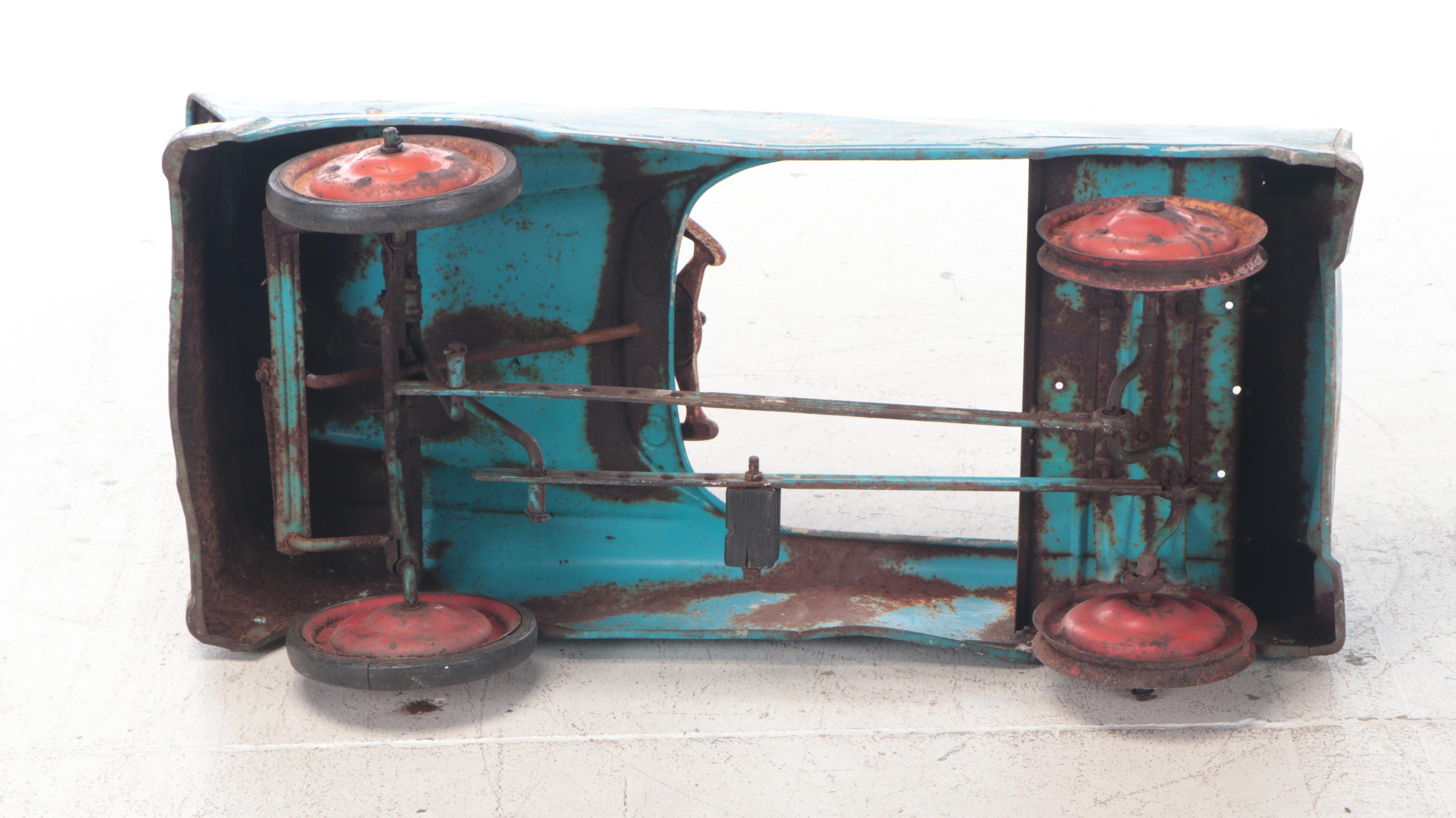 Pressed Steel Pedal Car, Mid-20th Century