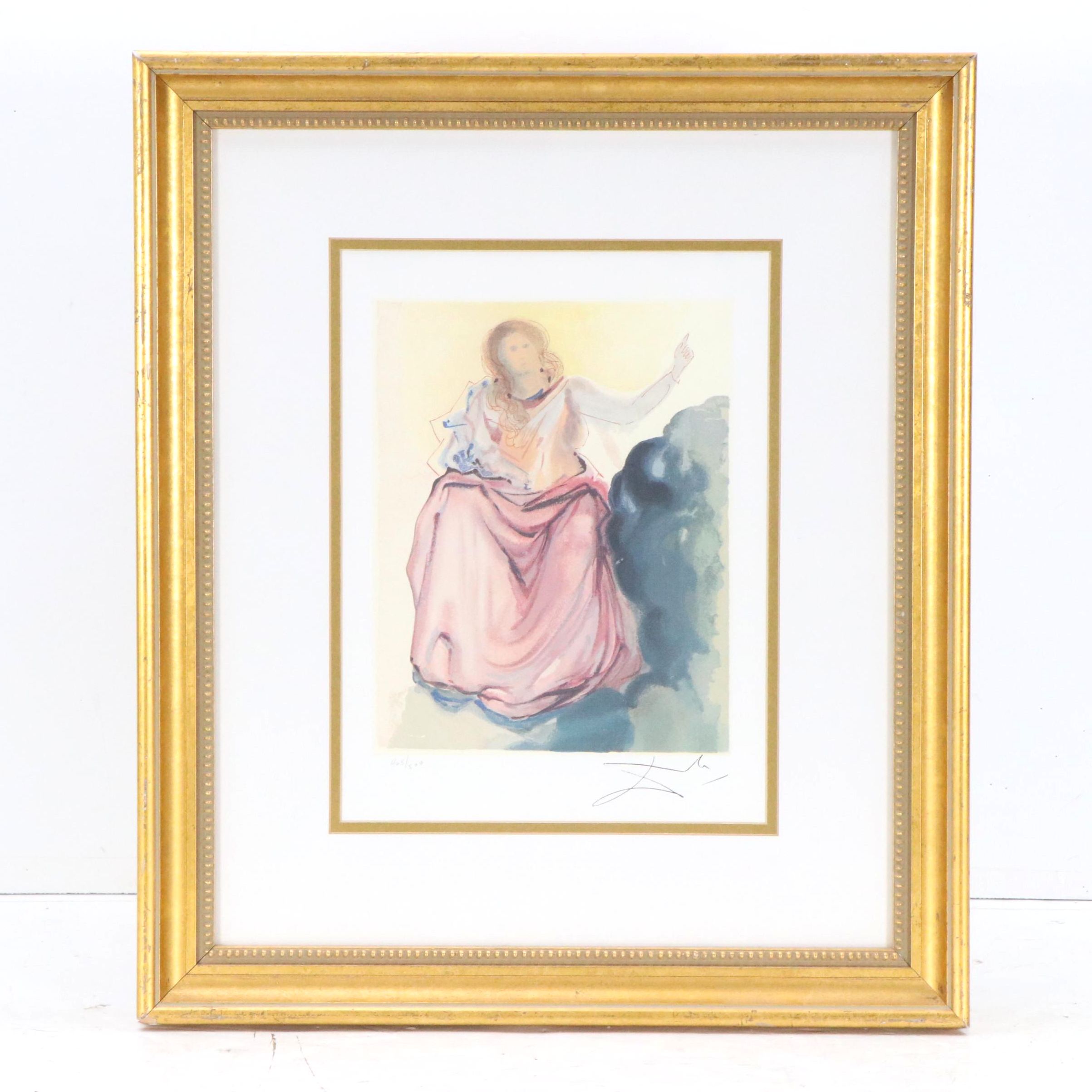 Offset Lithograph After Salvador Dalí "Béatrice"