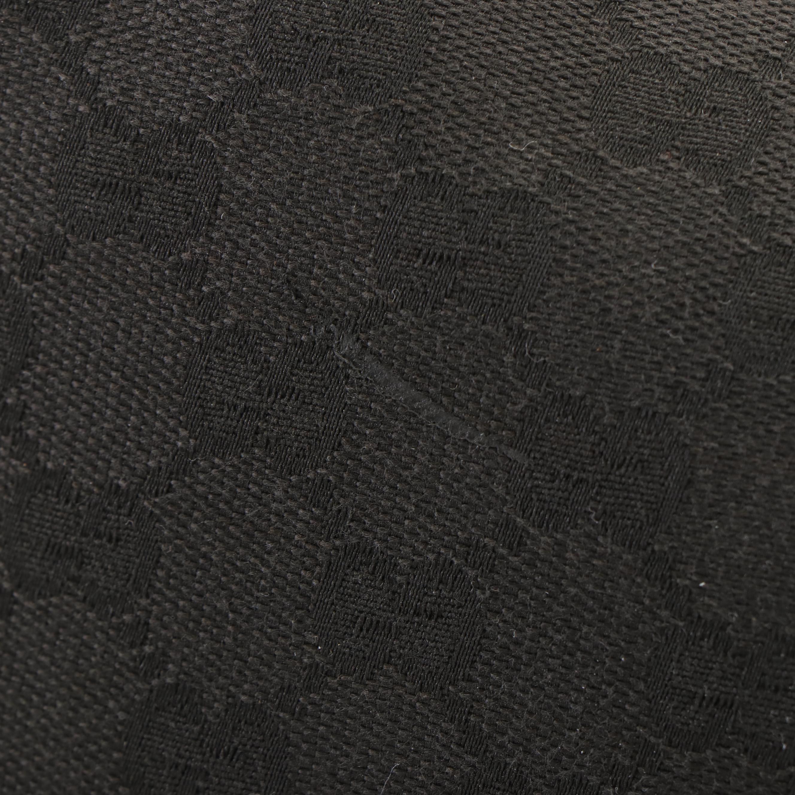 Gucci GG Black Canvas Clasp Hobo Bag