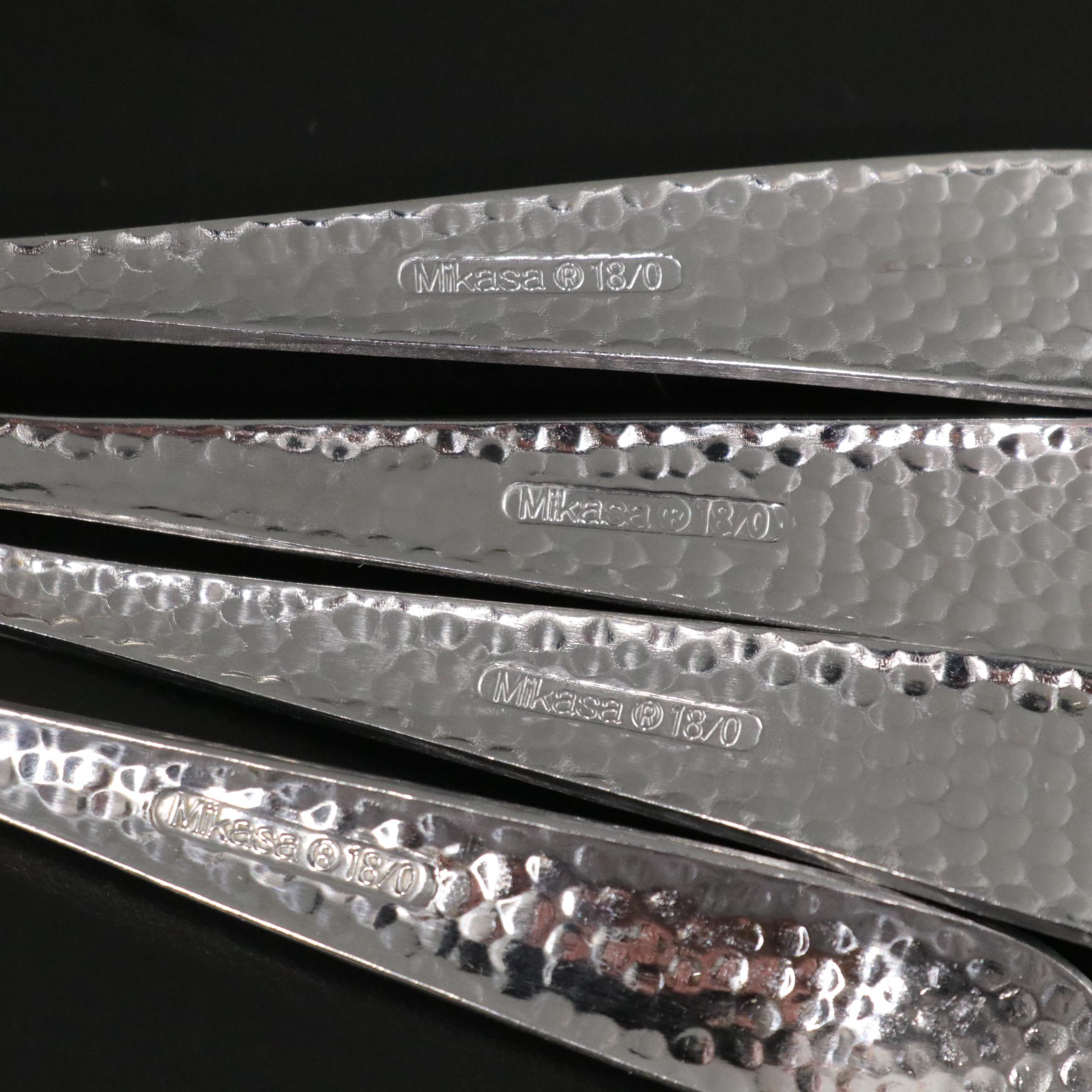 Mikasa "Hammered Opulent" Stainless Steel Flatware