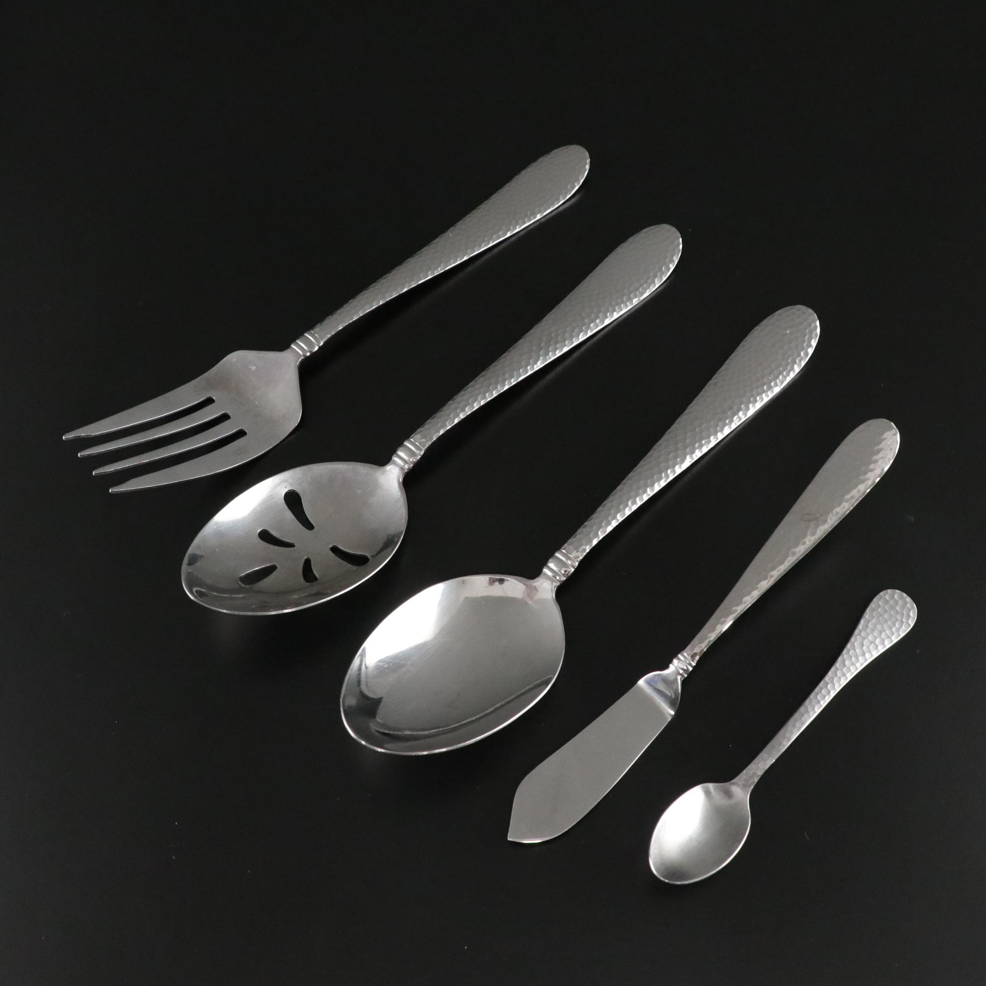 Mikasa "Hammered Opulent" Stainless Steel Flatware