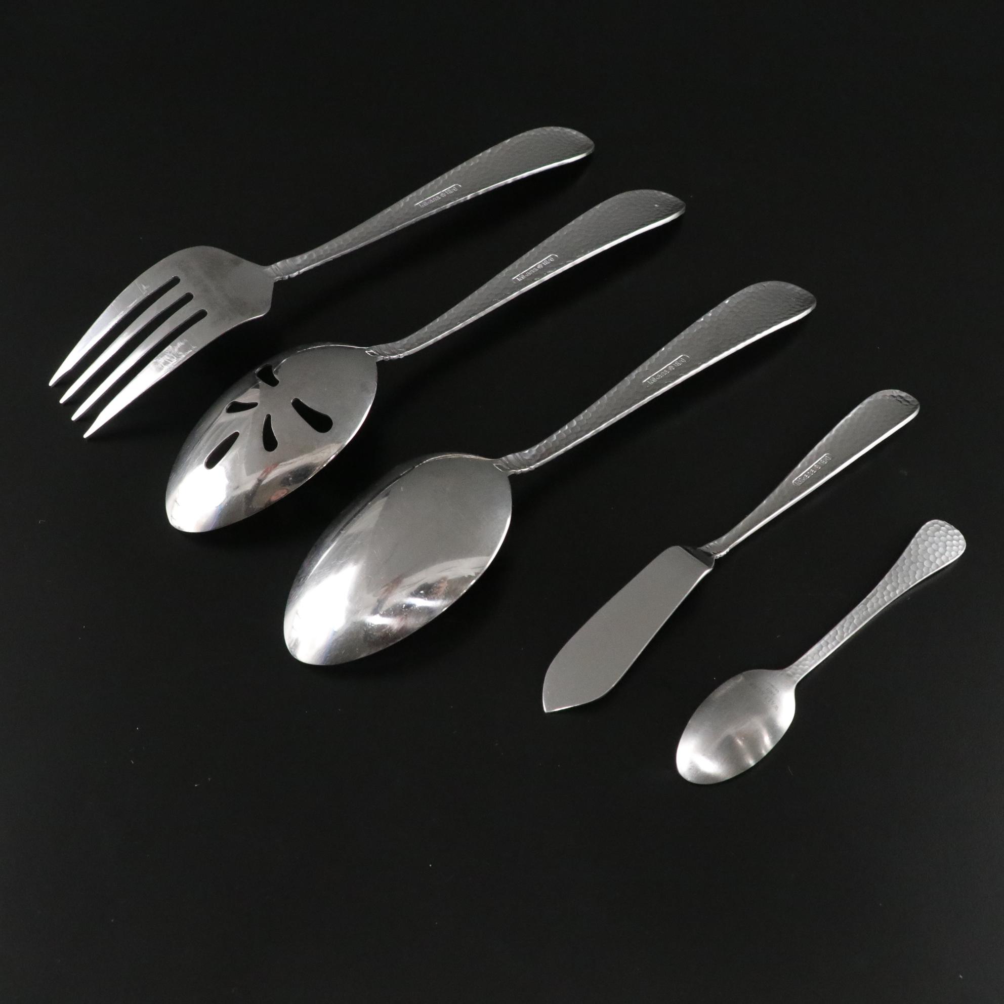 Mikasa "Hammered Opulent" Stainless Steel Flatware