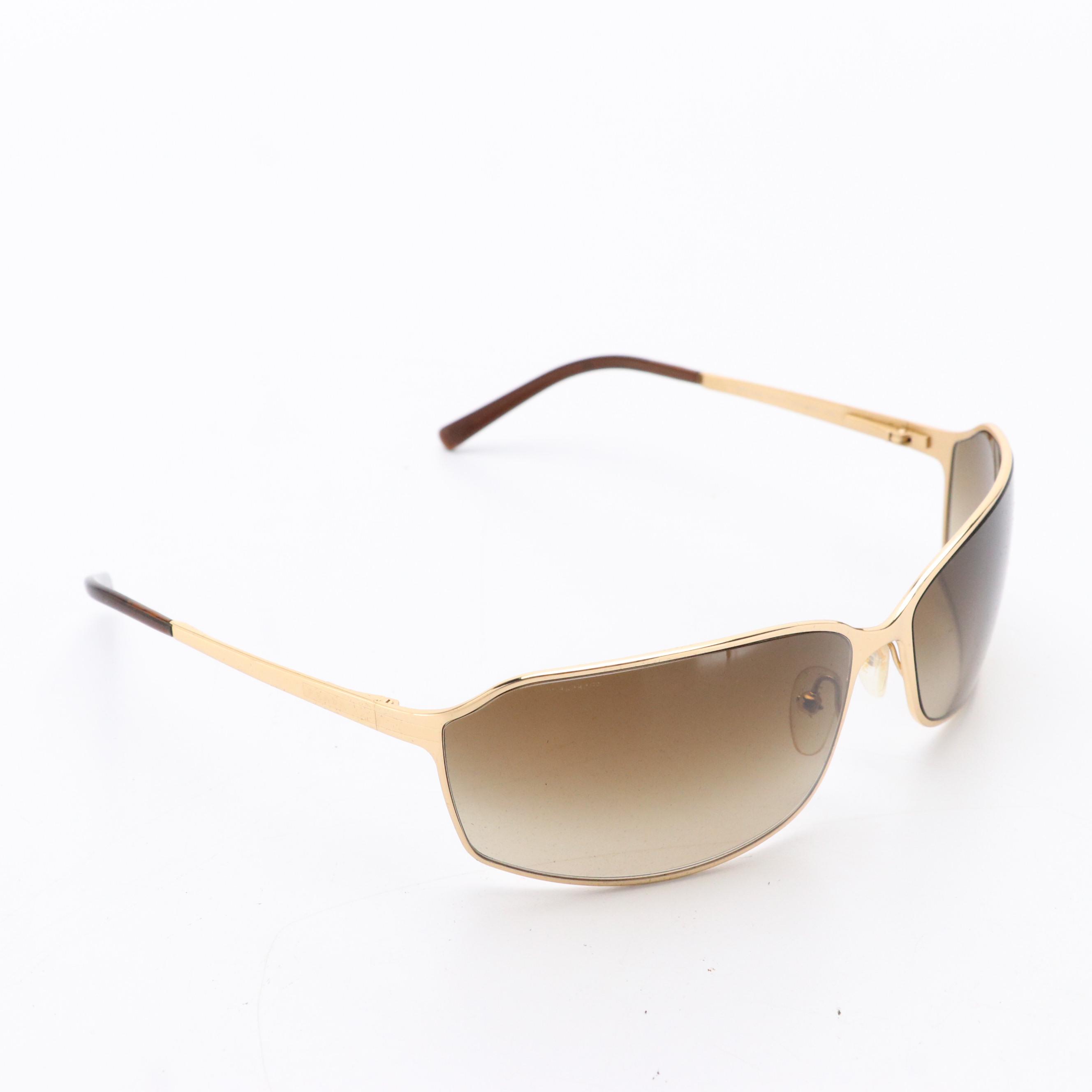 Prada SPR 58G 5AK-6S1 Tinted Shield Sunglasses in Case