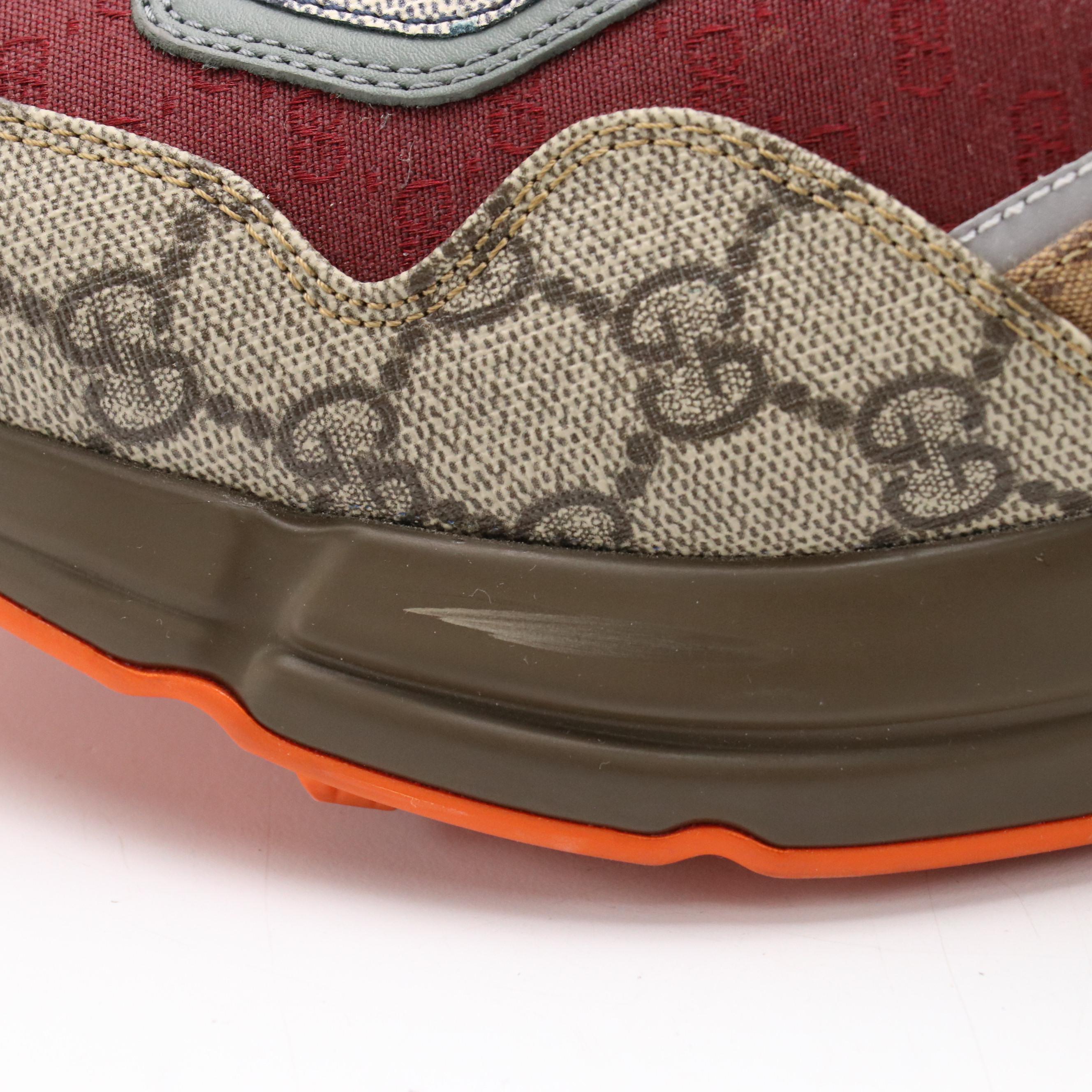 Gucci Multicolor GG Canvas Rhyton Sneakers in Box