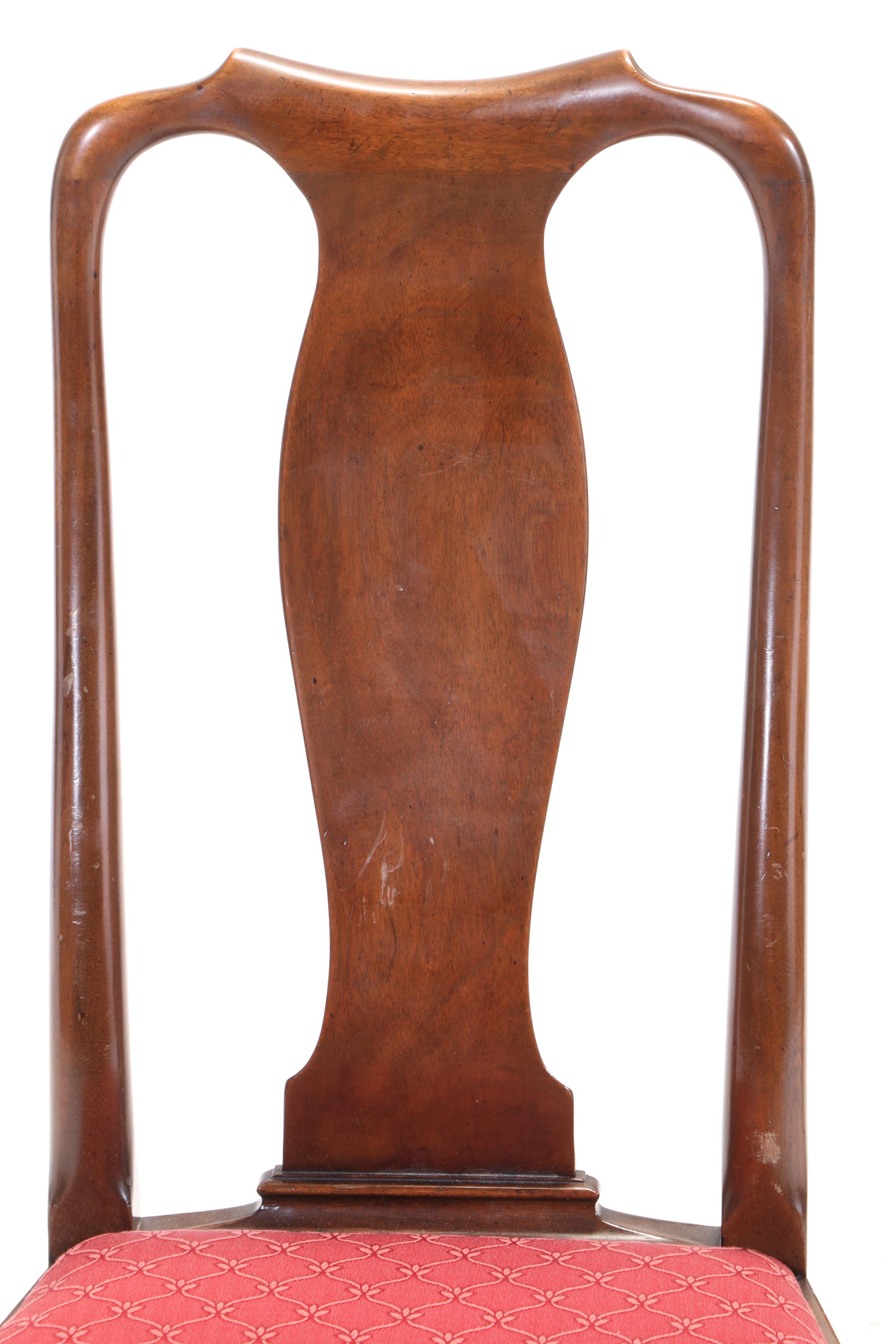 Kittinger Queen Anne Burled Walnut Writing Desk with Chair, Mid-20th Century