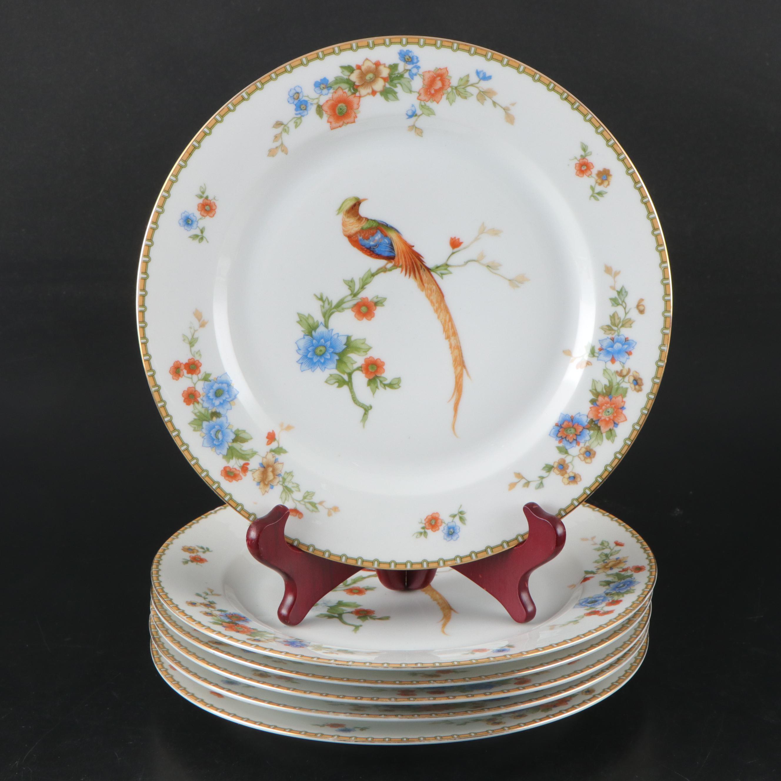Altrohlau "Golden Pheasant" Porcelain Dinnerware, Early 20th Century