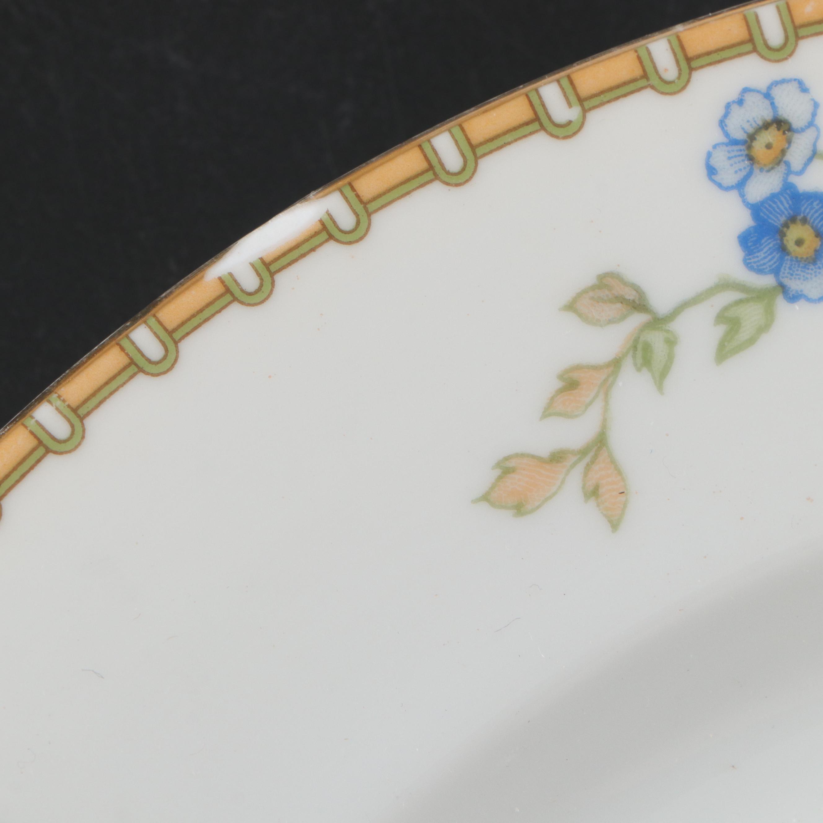 Altrohlau "Golden Pheasant" Porcelain Dinnerware, Early 20th Century