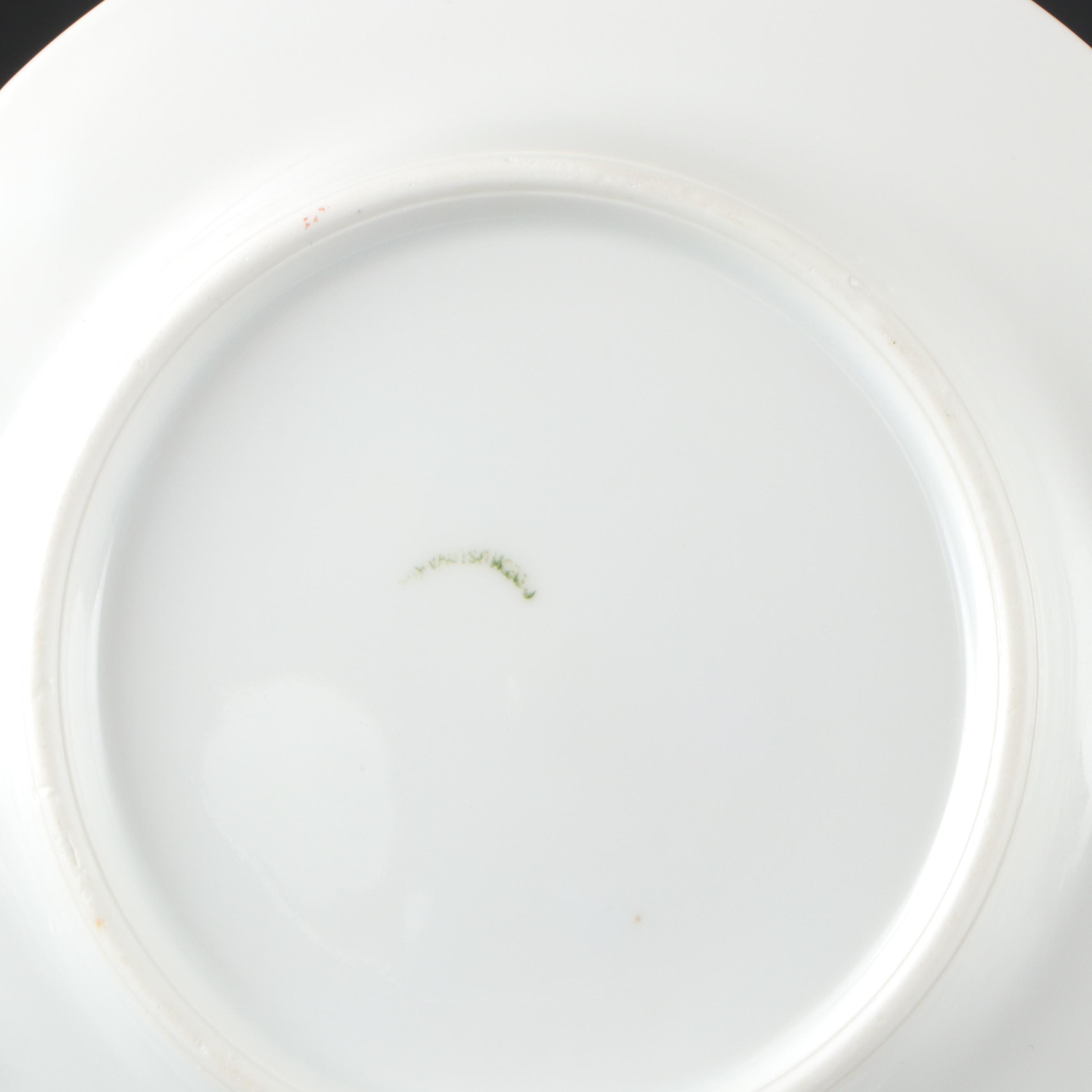 Altrohlau "Golden Pheasant" Porcelain Dinnerware, Early 20th Century