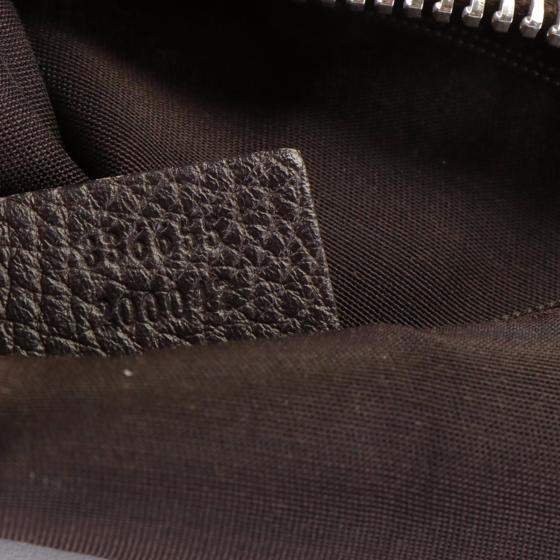 Gucci Bamboo Tote in Brown Pebbled Leather