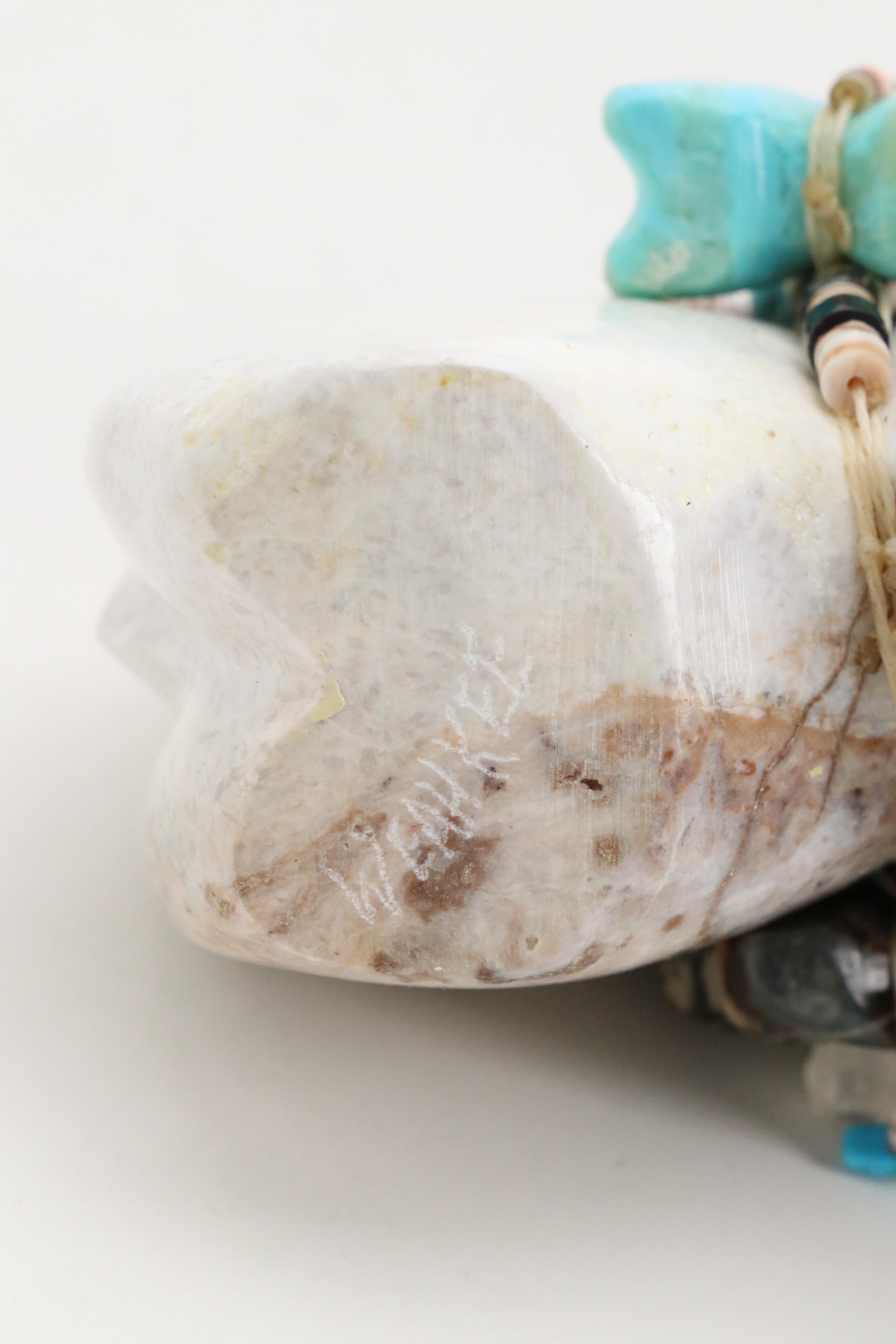 Weahkee Navajo Carved Stone Bear with Zuni Fetish Figures and More