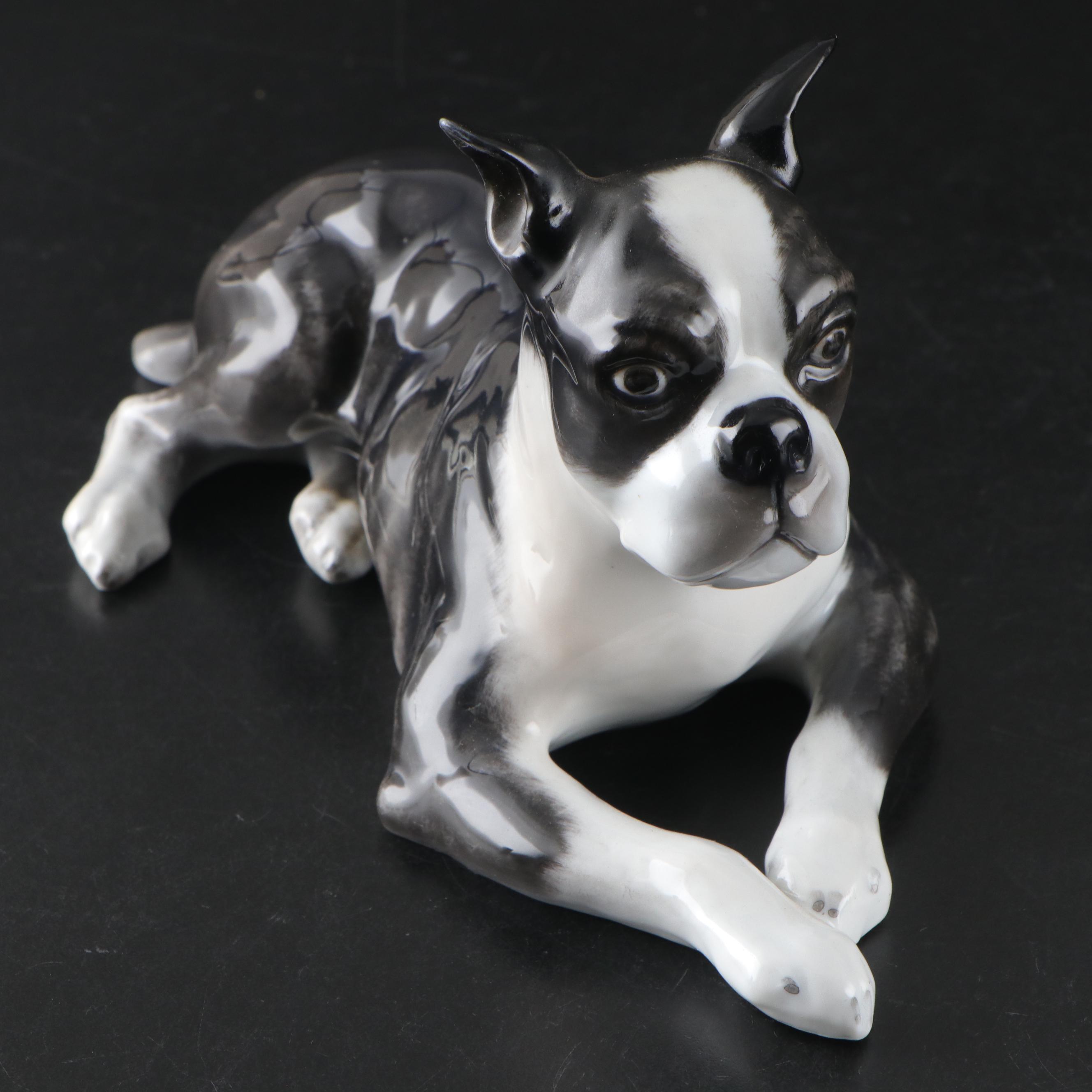 Rosenthal "Boston Terrier," "Boxer" and More Porcelain Dog Figurines