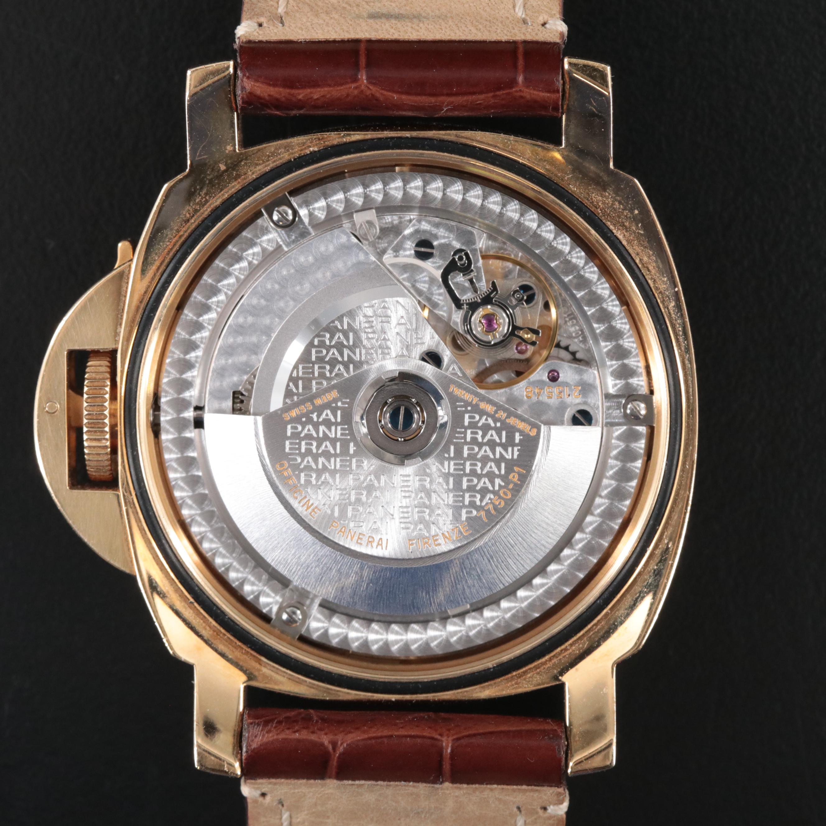 Panerai Luminor Marina Ref. Pam00140 18K Gold Watch