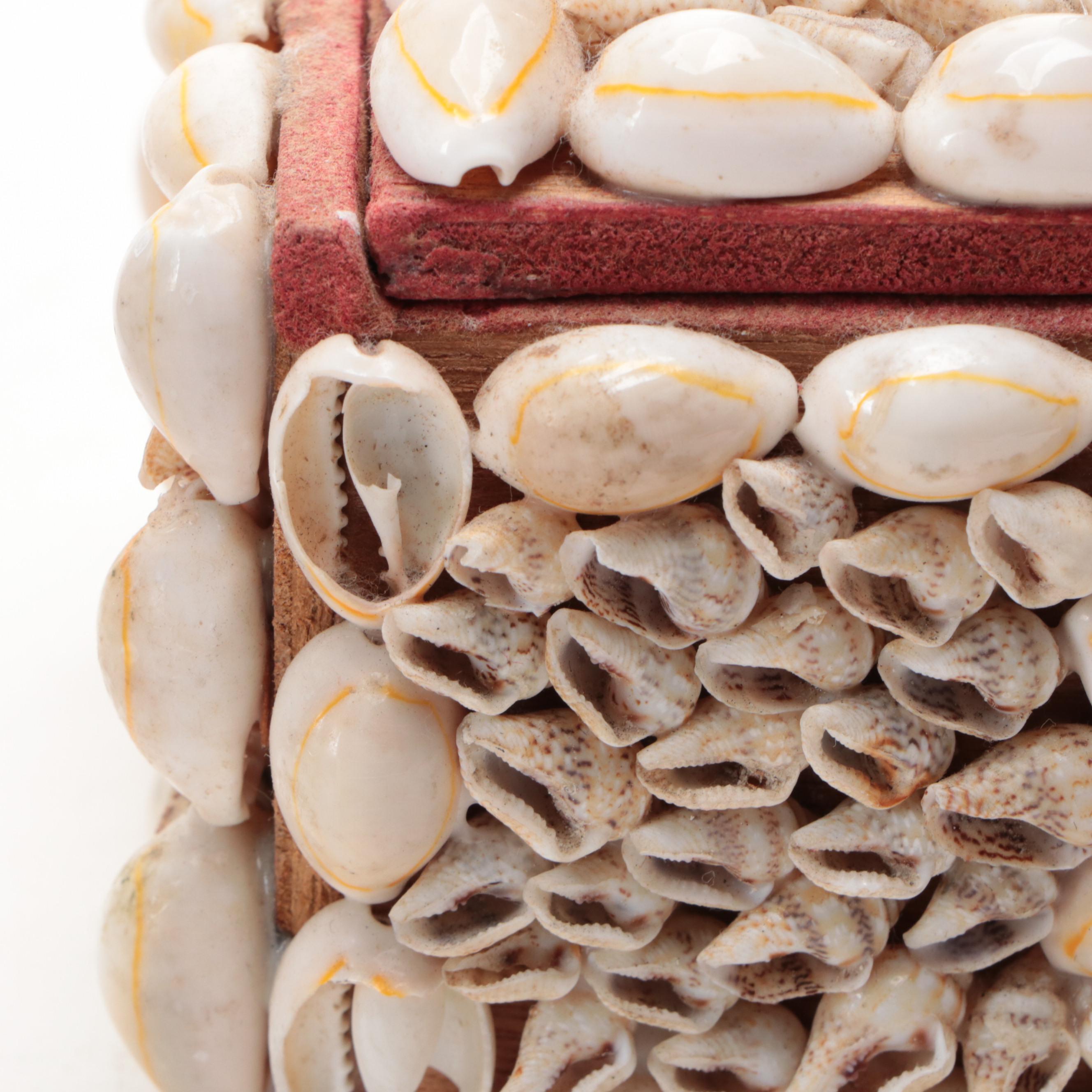 Seashell Embellished Rectangular and Square Boxes