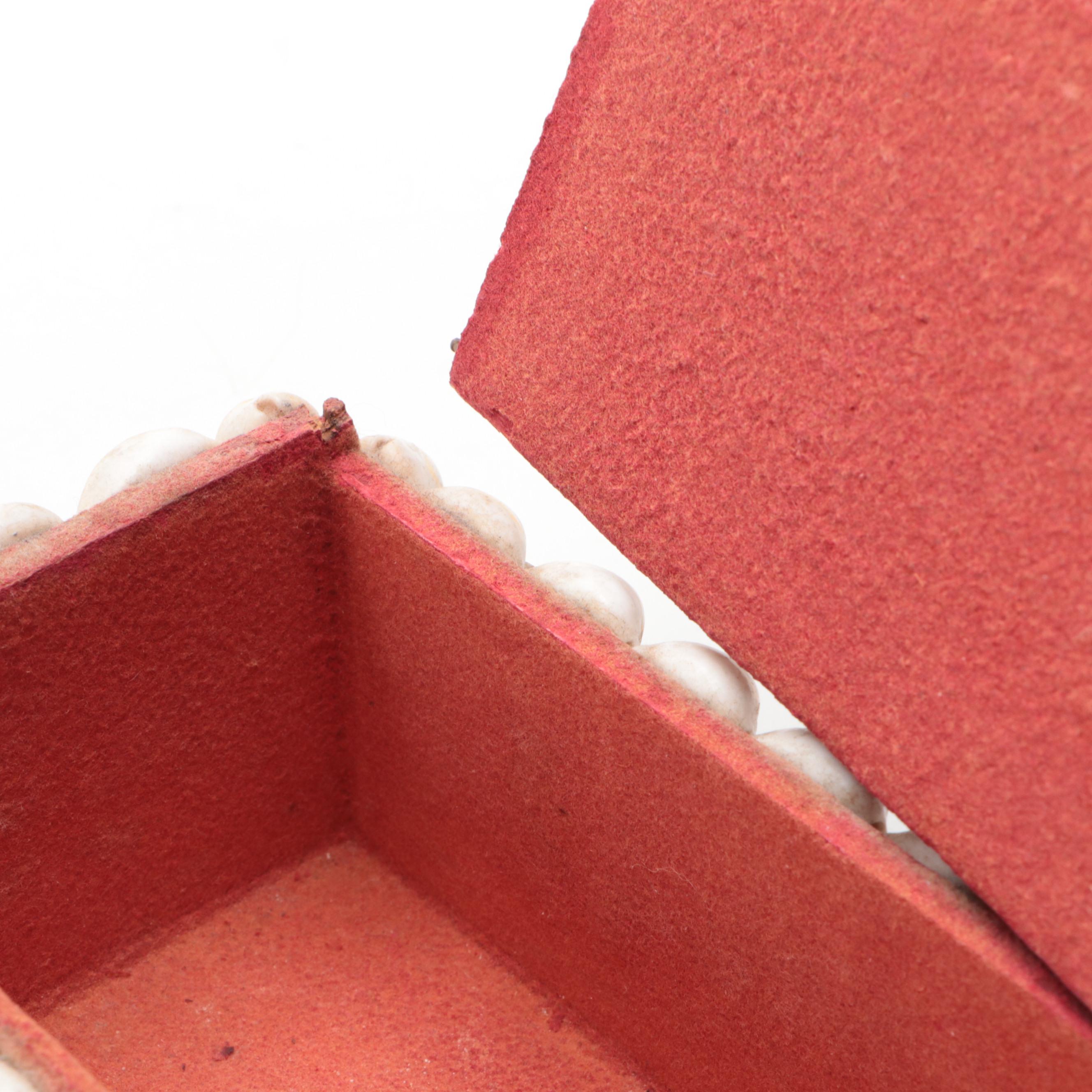 Seashell Embellished Rectangular and Square Boxes