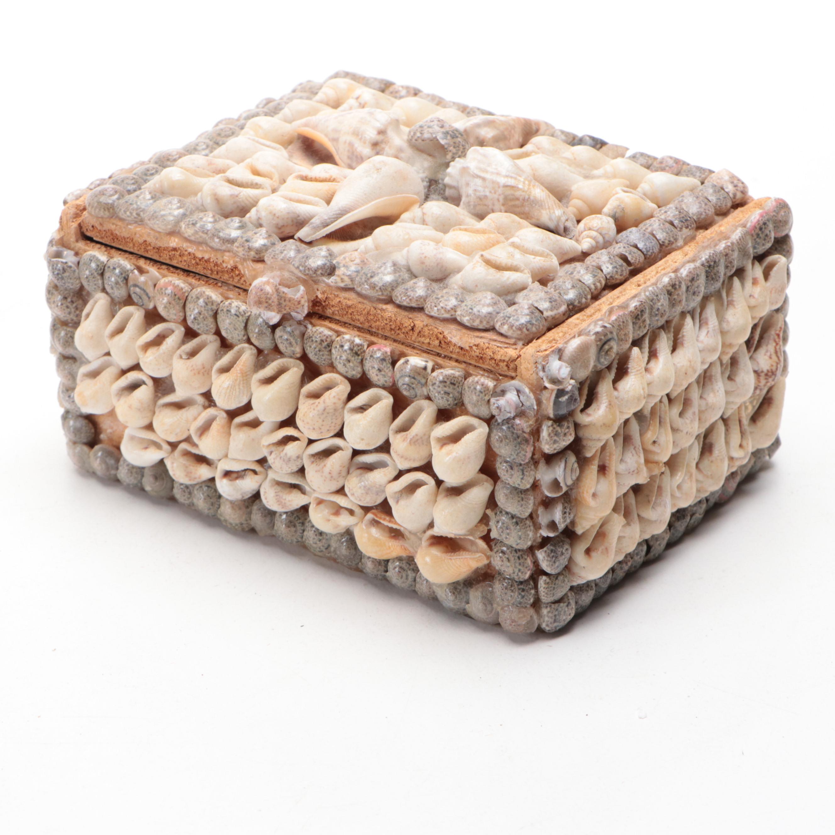 Seashell Embellished Rectangular and Square Boxes