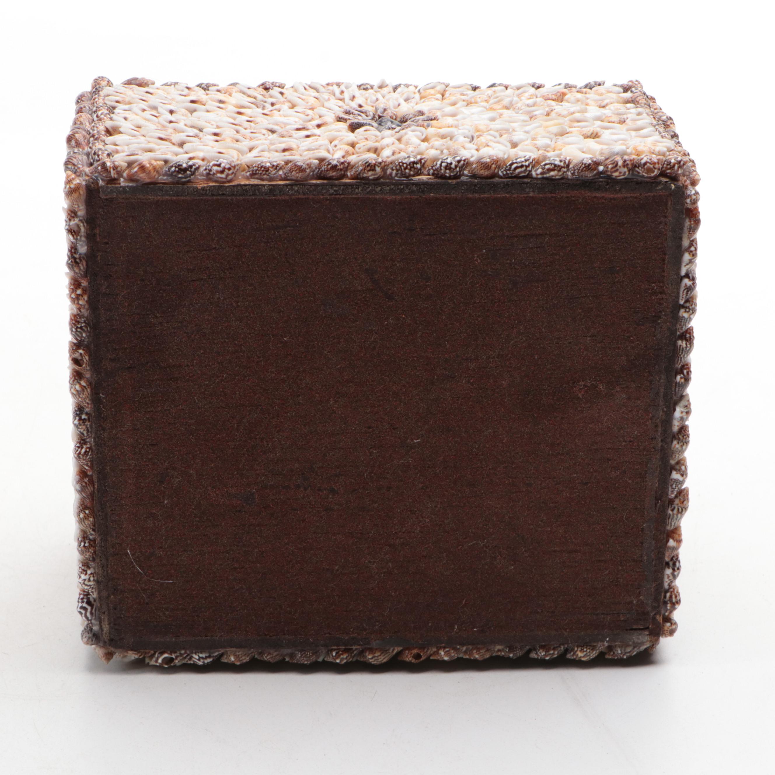 Seashell Embellished Rectangular and Square Boxes