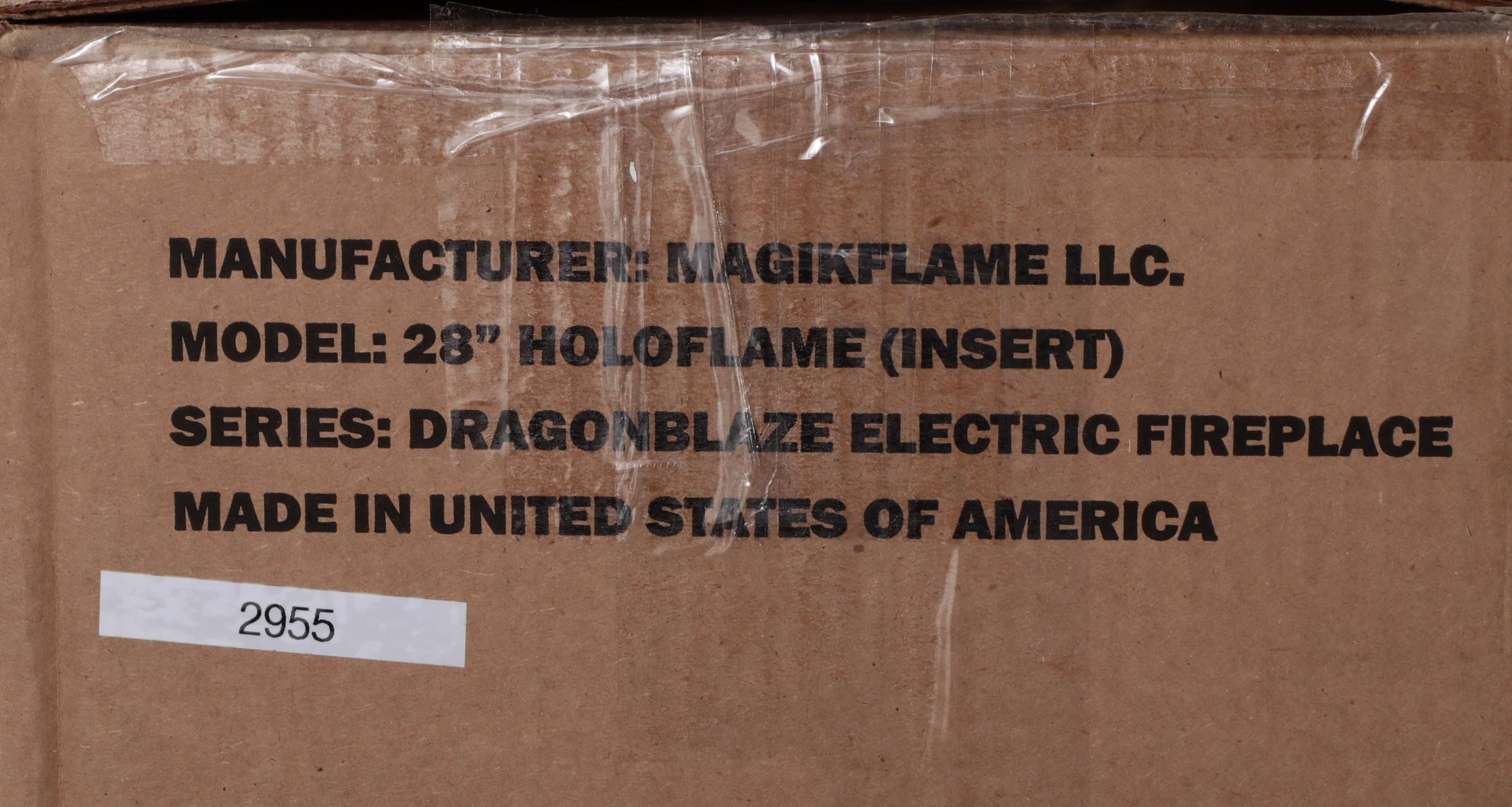 MagikFlame 28" Holoflame Dragonblaze Electric Fireplace