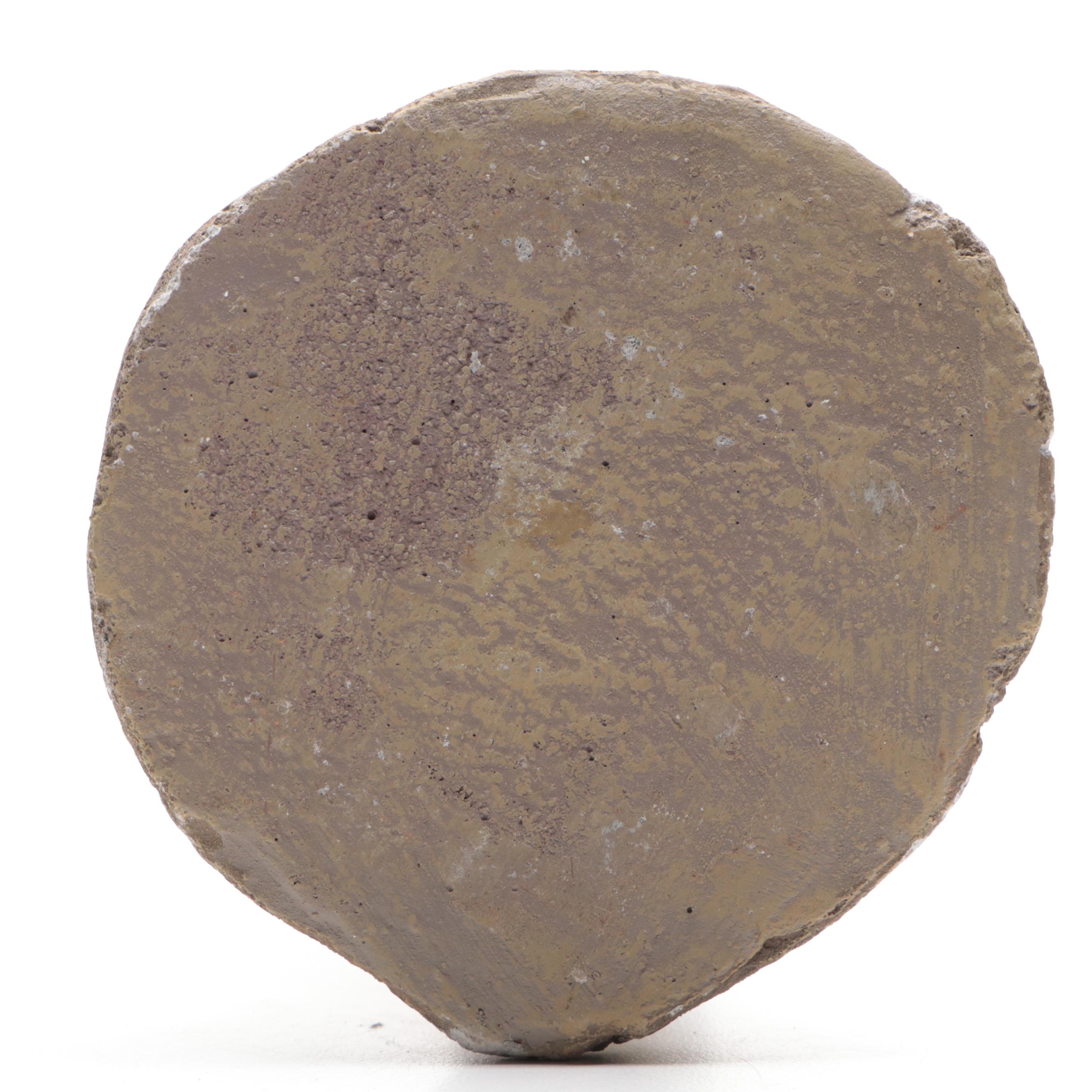 French Majolica Frie Onnaing Geranium Pitcher with Faux Bois Candlestick