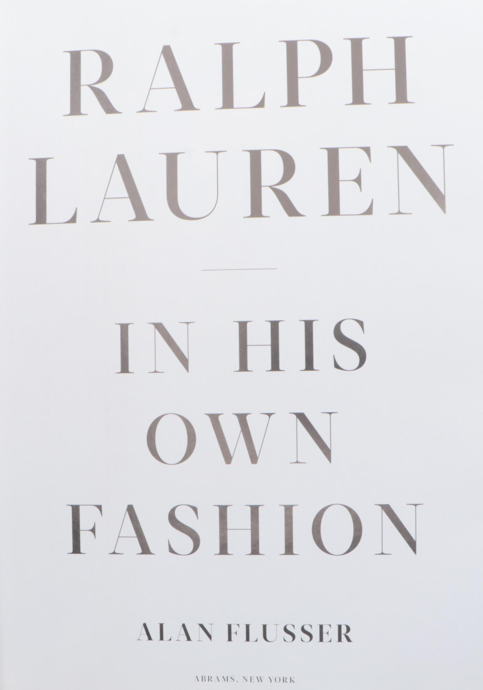 "Ralph Lauren: In His Own Fashion" by Alan Flusser and More Books