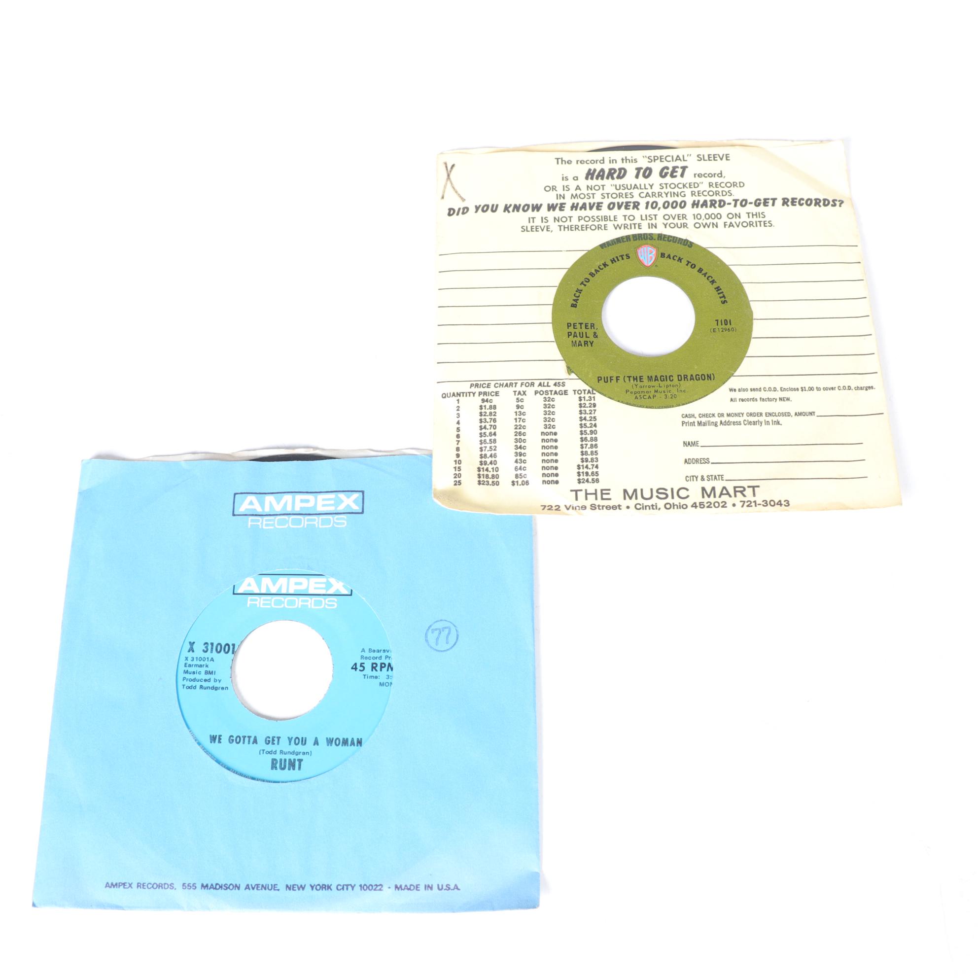 Elvis, The Rolling Stones, Diana Ross, and More 45 RPM Records