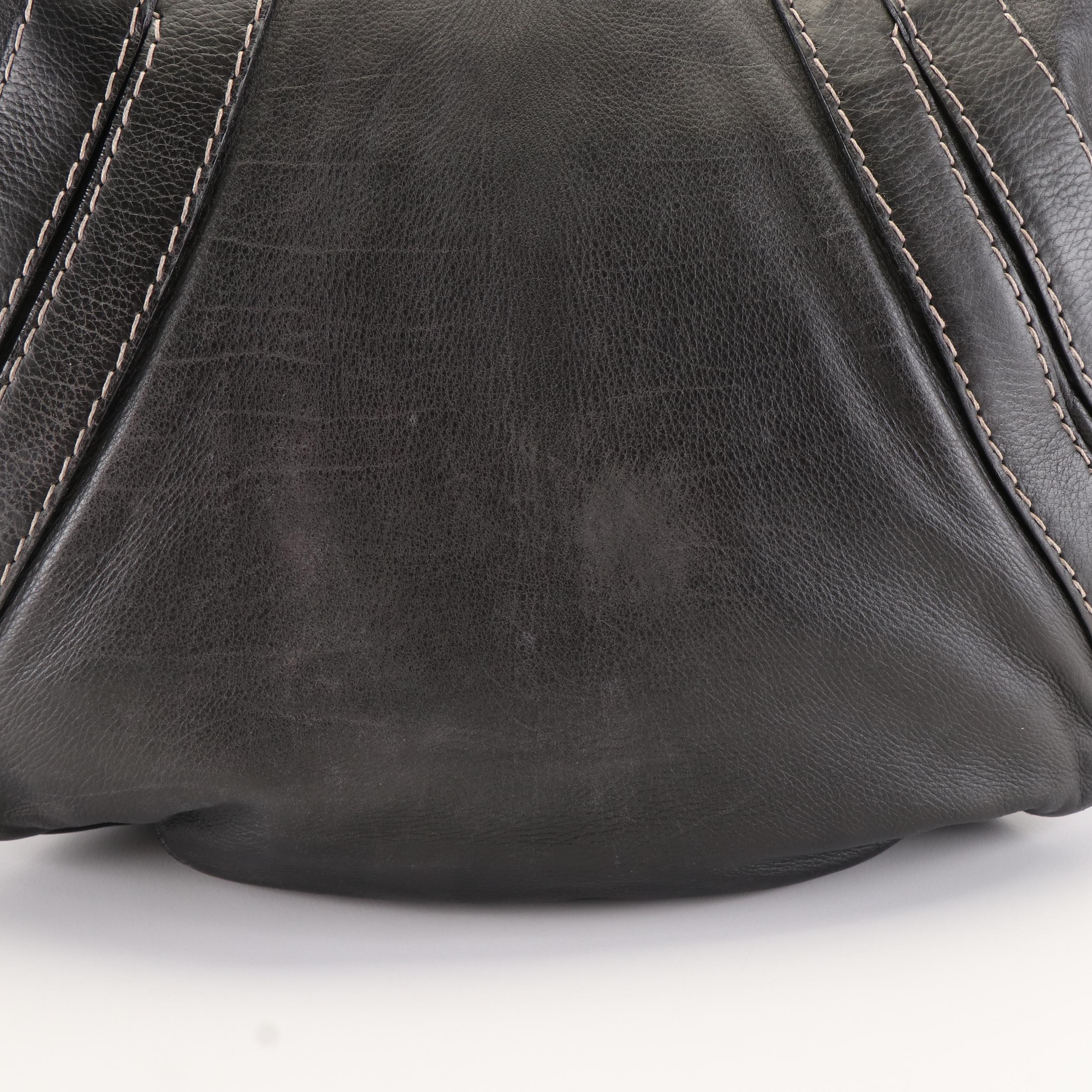 Gucci Medium Crest Boule Hobo Bag in Black Calfskin