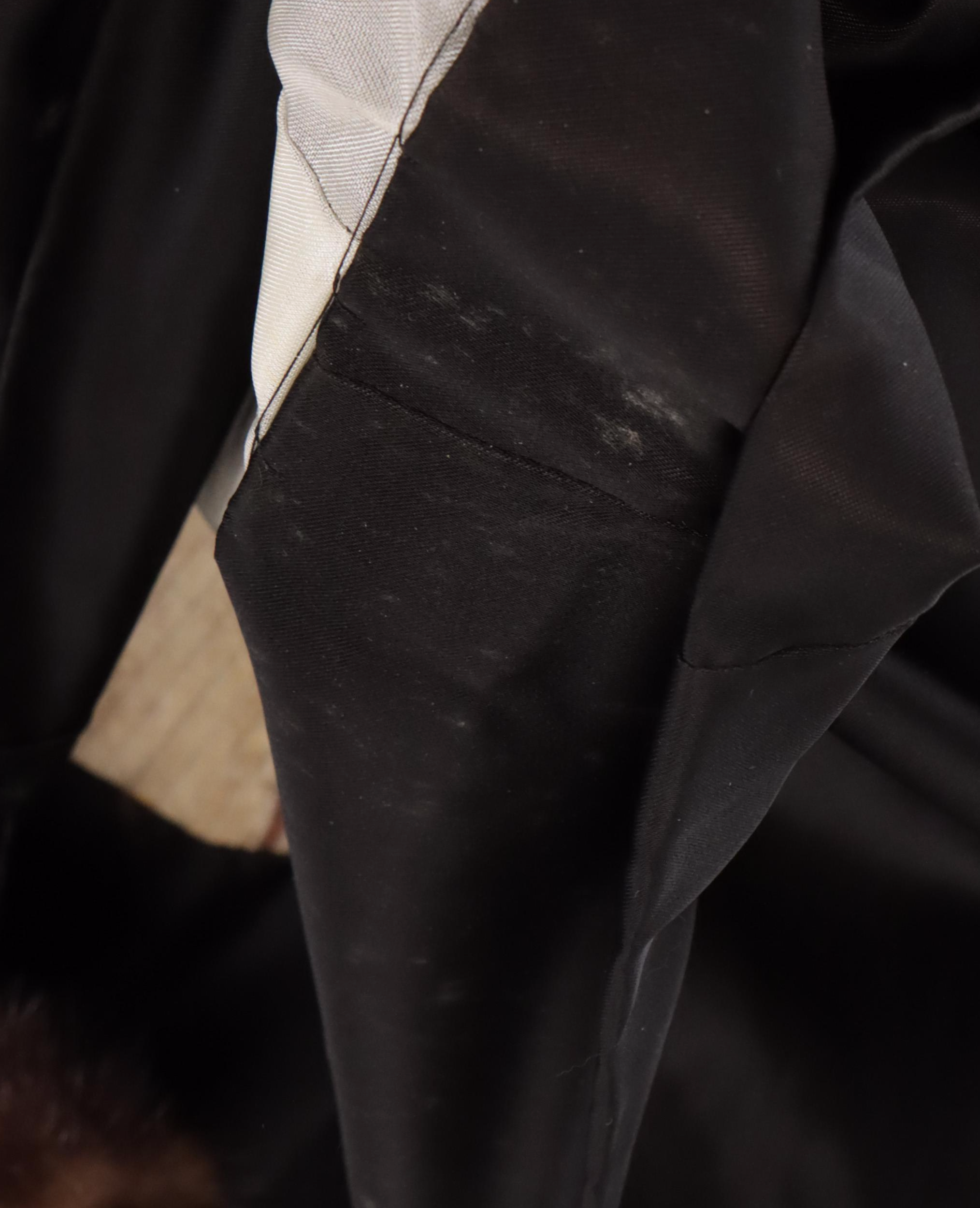 Grecian Mink Fur Coat with Crystal Fox Fur Trim