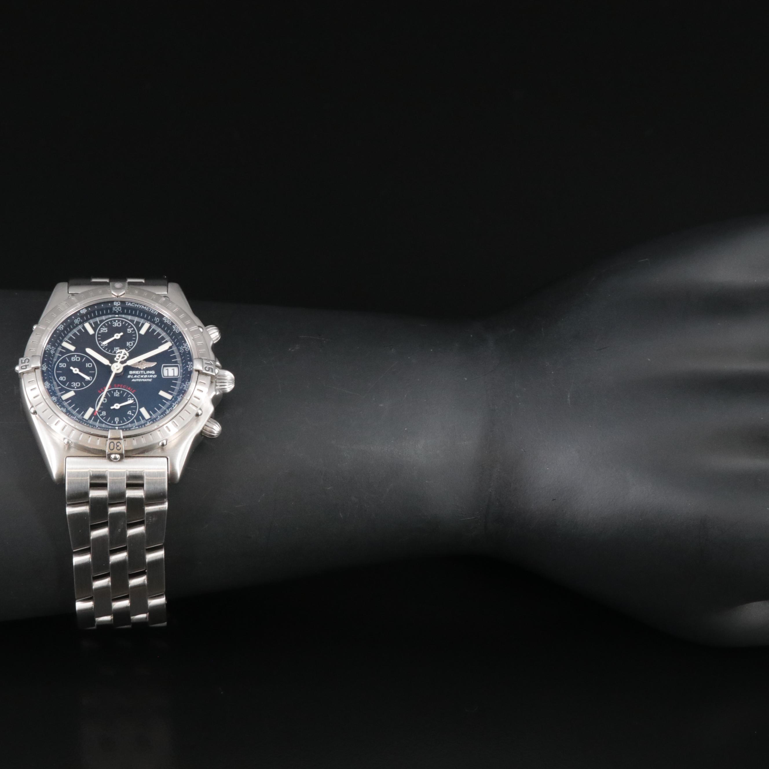 Breitling Chronomat Black Steel Serie Speciale 39mm Automatic Watch