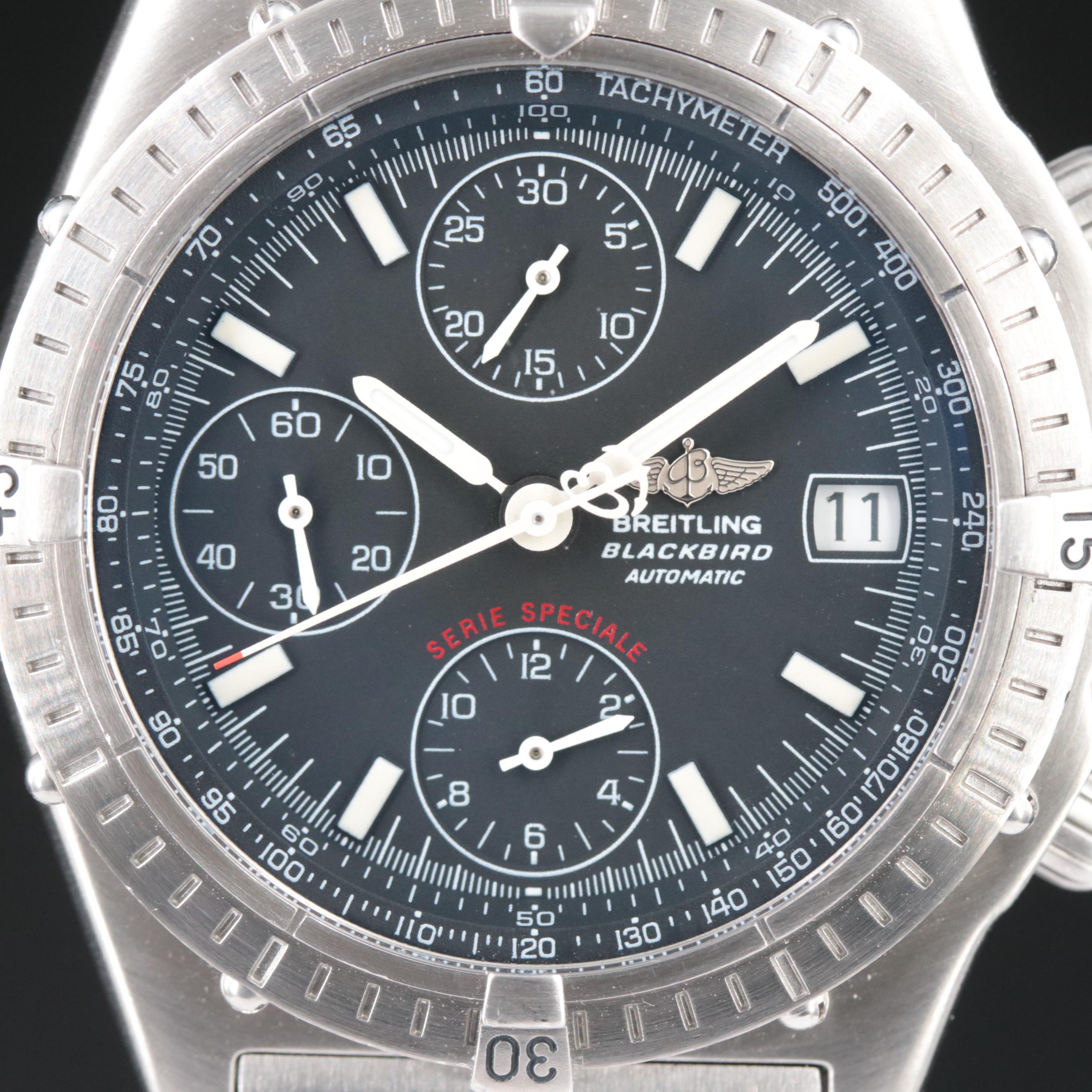 Breitling Chronomat Black Steel Serie Speciale 39mm Automatic Watch