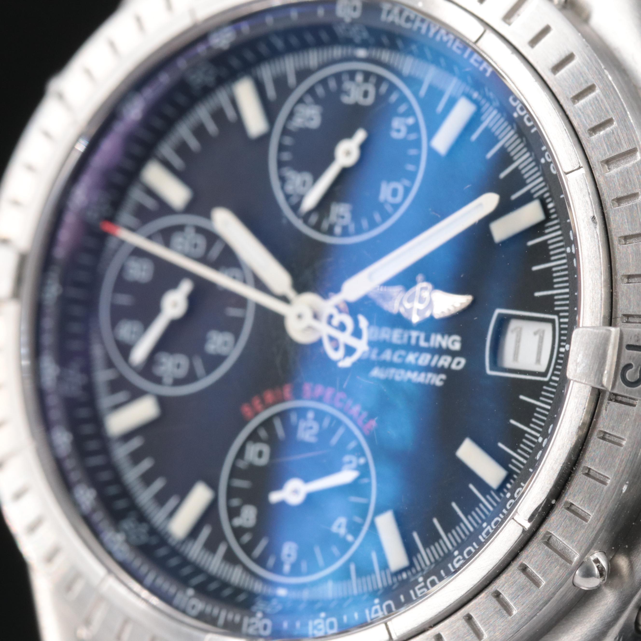 Breitling Chronomat Black Steel Serie Speciale 39mm Automatic Watch