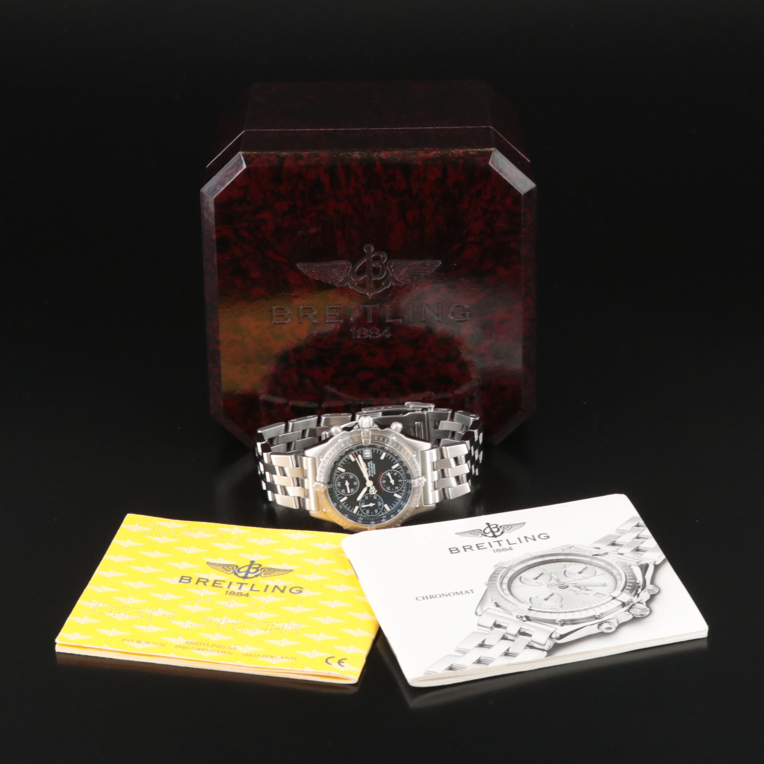 Breitling Chronomat Black Steel Serie Speciale 39mm Automatic Watch