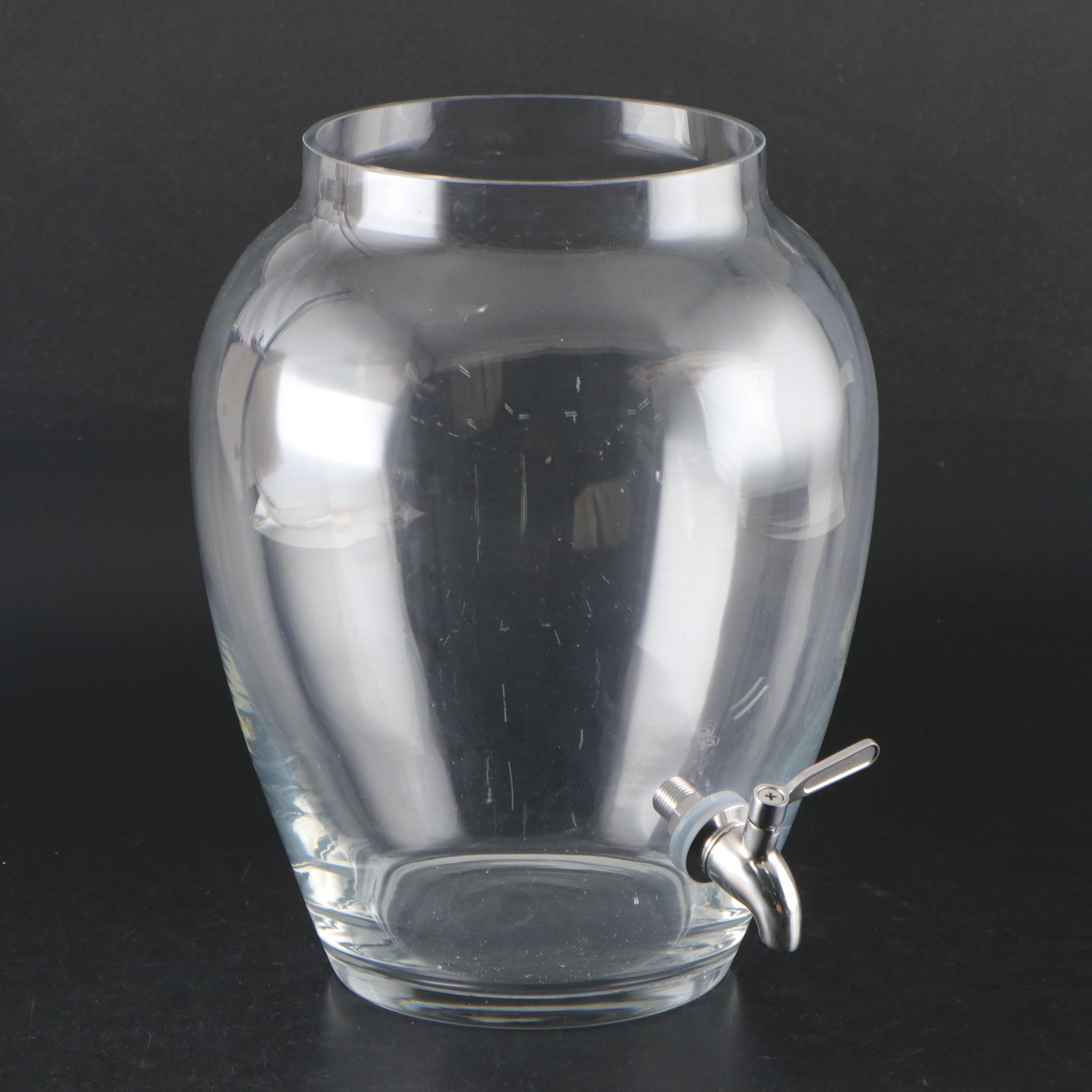 MacKenzie-Childs Checkered Pattern Enameled Metal Drink Dispenser