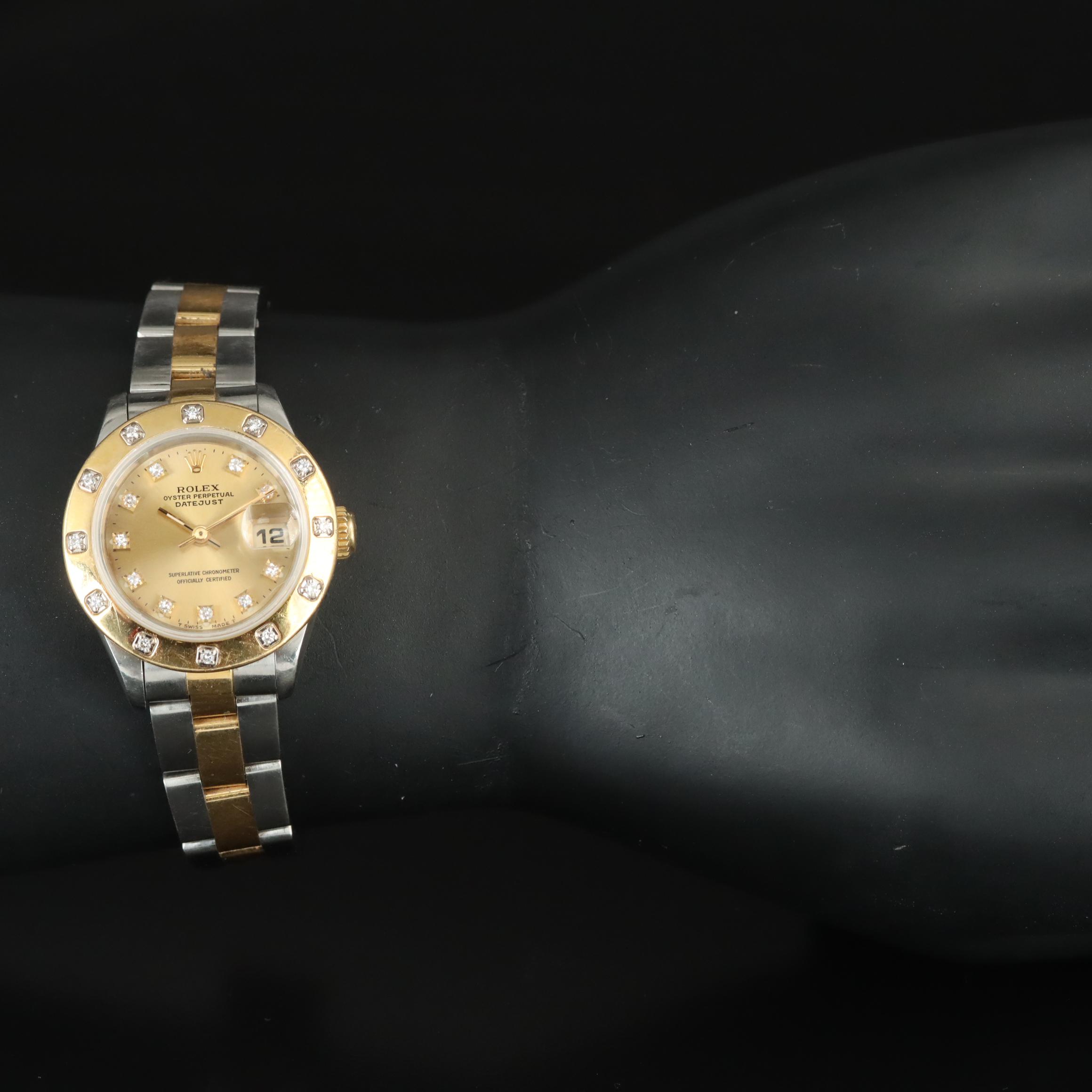 1993 - 94 Rolex Custom Diamond Dial and Bezel Datejust Watch