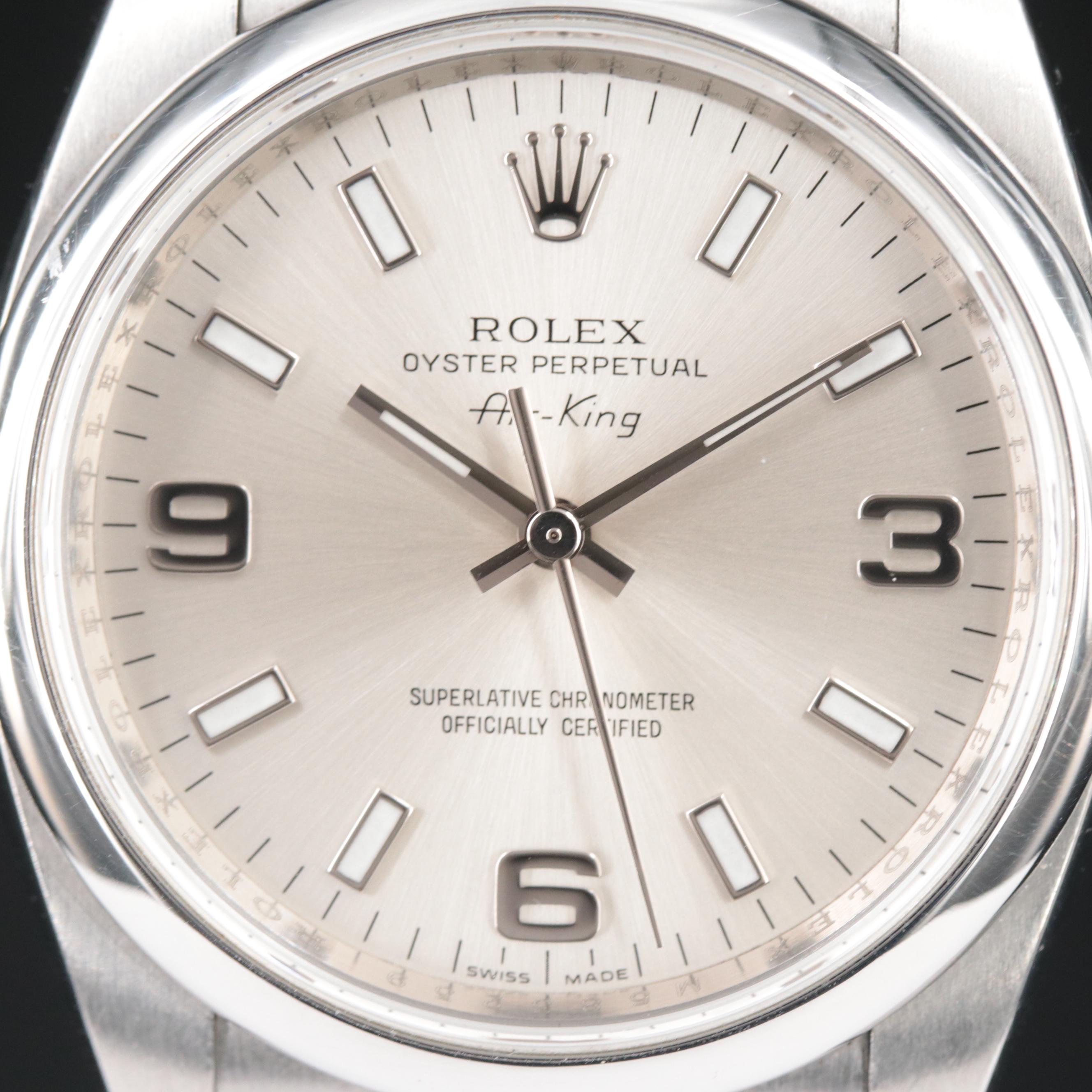 Rolex Air-King Steel Bracelet Automatic Watch