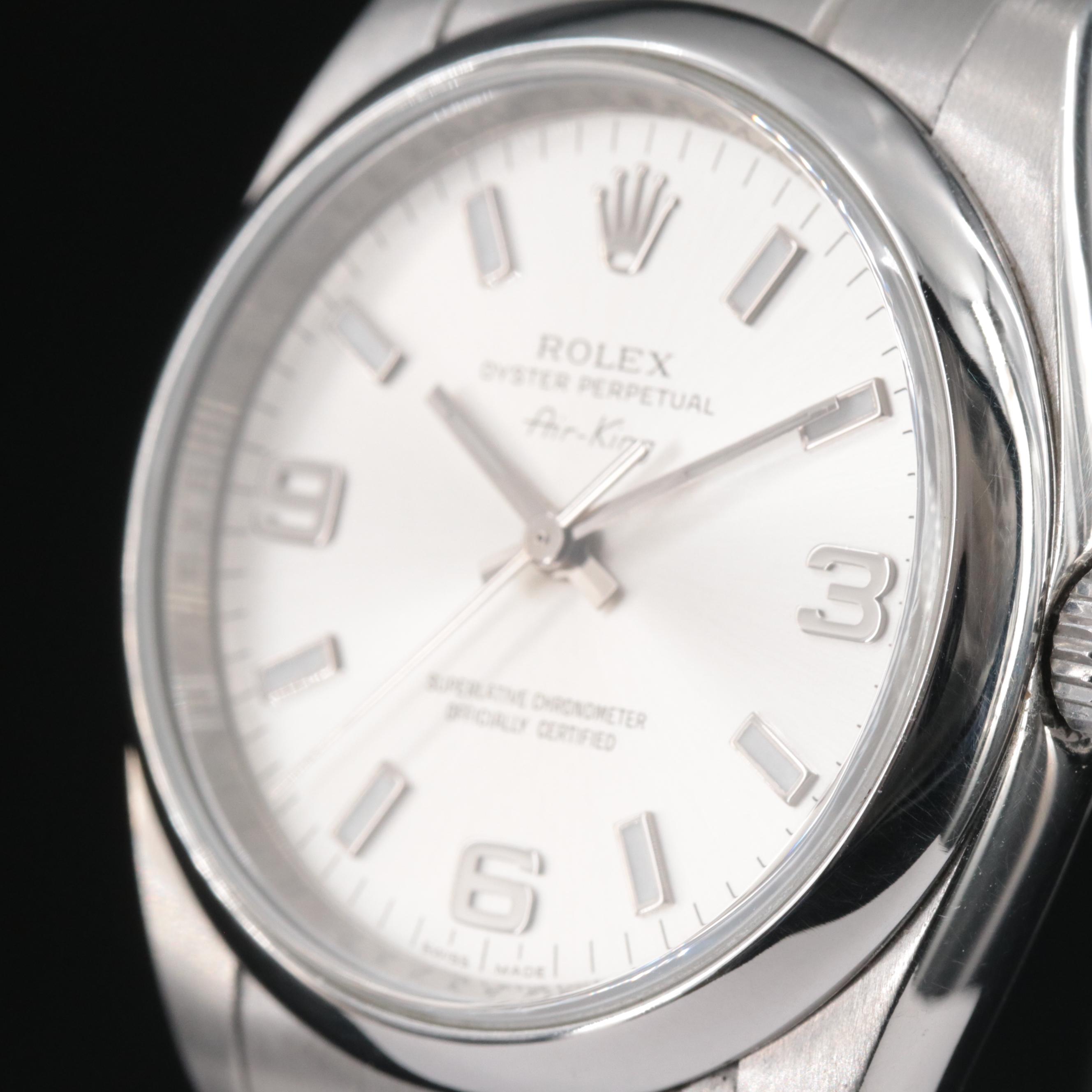 Rolex Air-King Steel Bracelet Automatic Watch