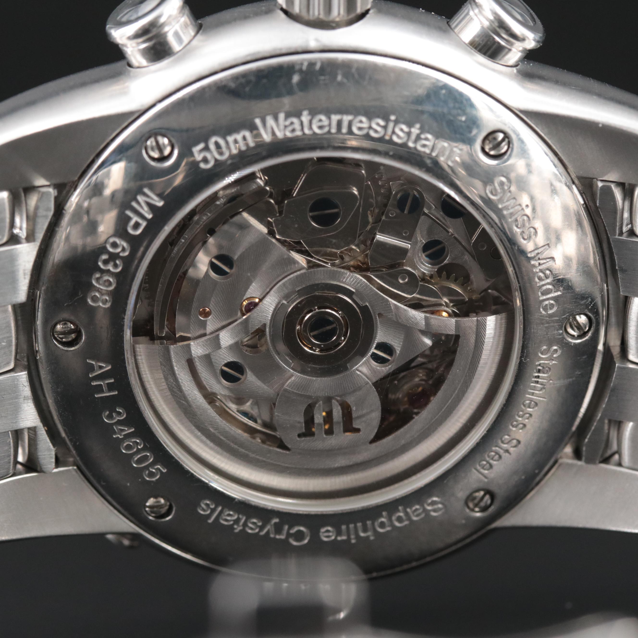 Maurice Lacroix Masterpiece Chronograph Globe GMT 43mm Automatic Watch