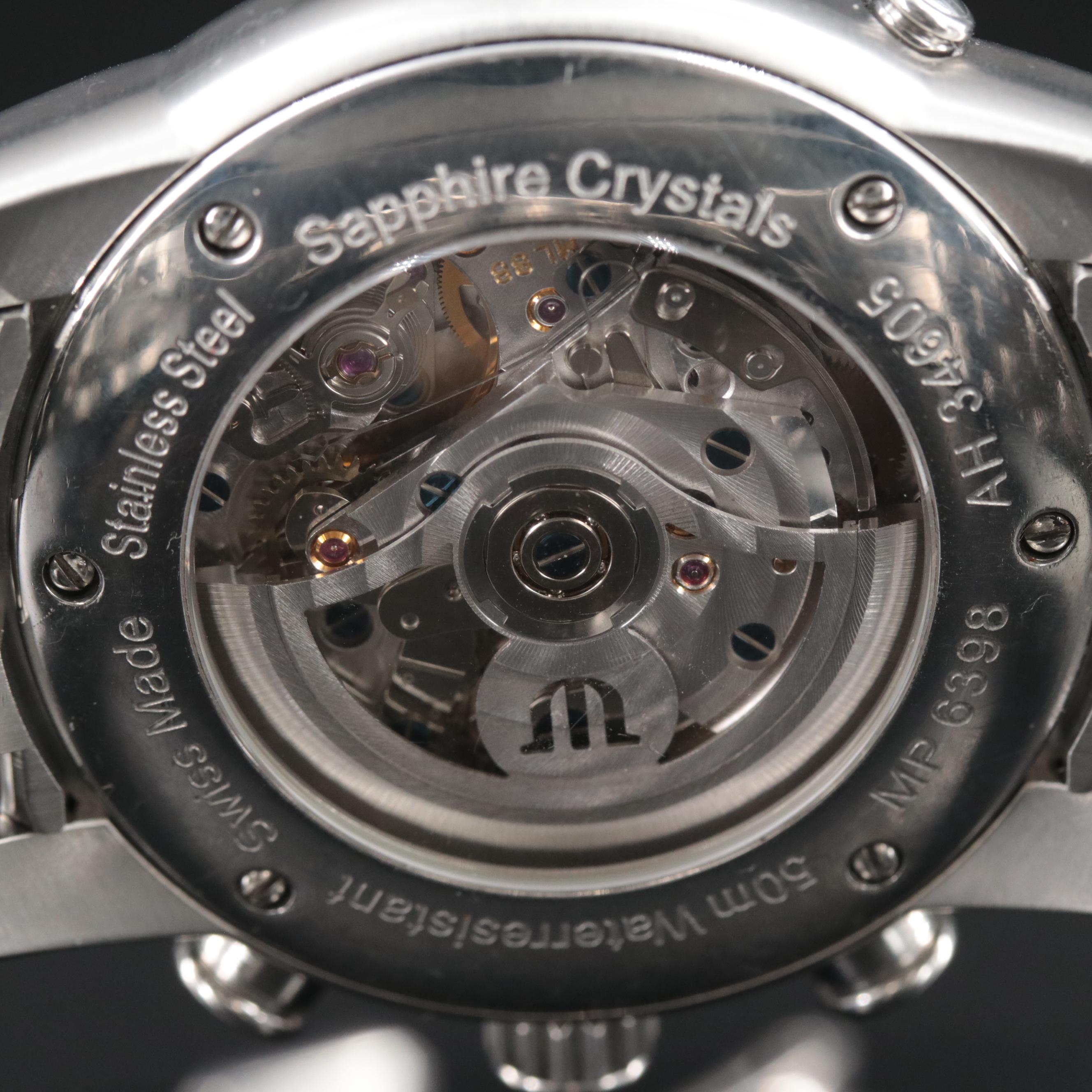 Maurice Lacroix Masterpiece Chronograph Globe GMT 43mm Automatic Watch