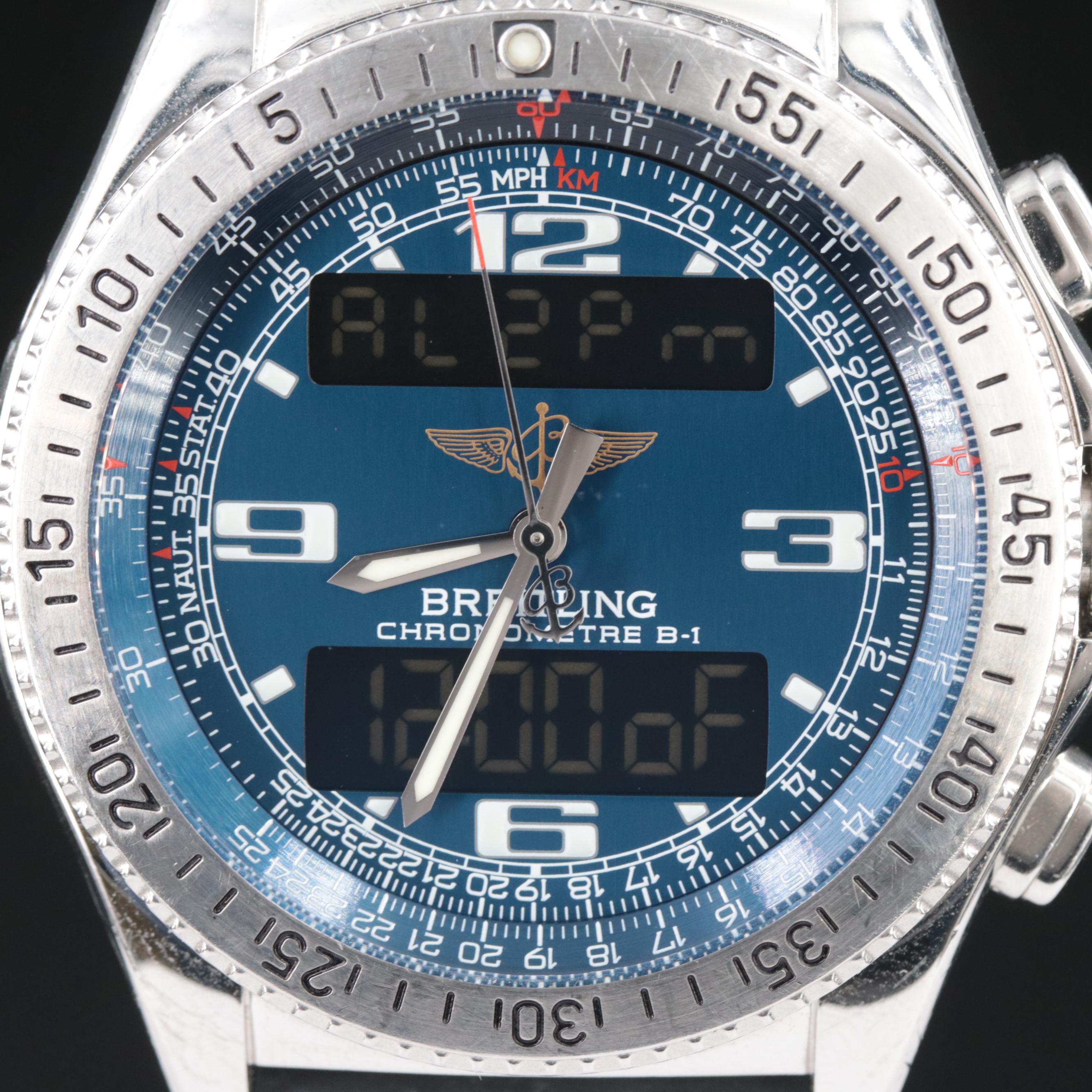 Breitling Professional B1 Blue Steel 43mm SuperQuartz Watch