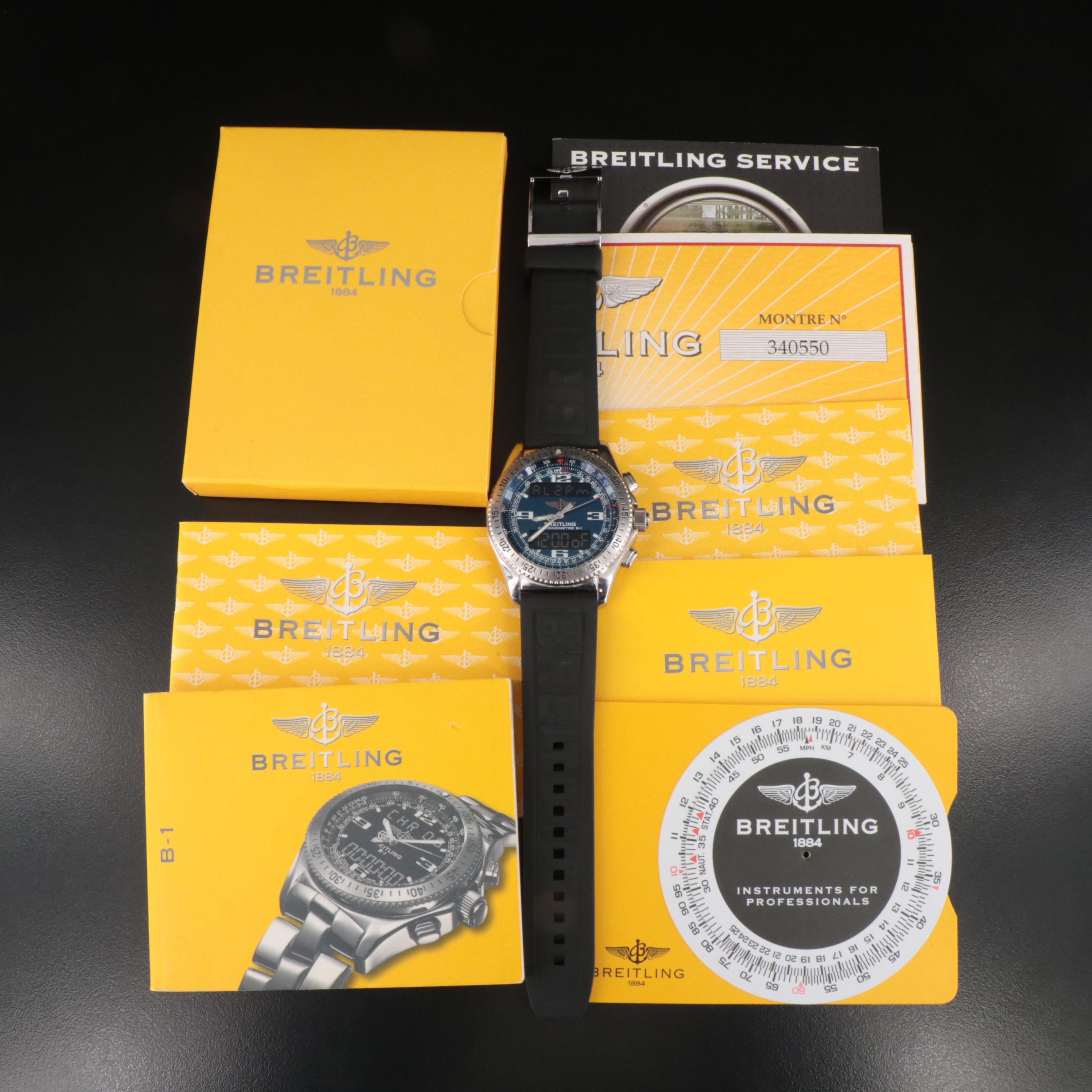 Breitling Professional B1 Blue Steel 43mm SuperQuartz Watch