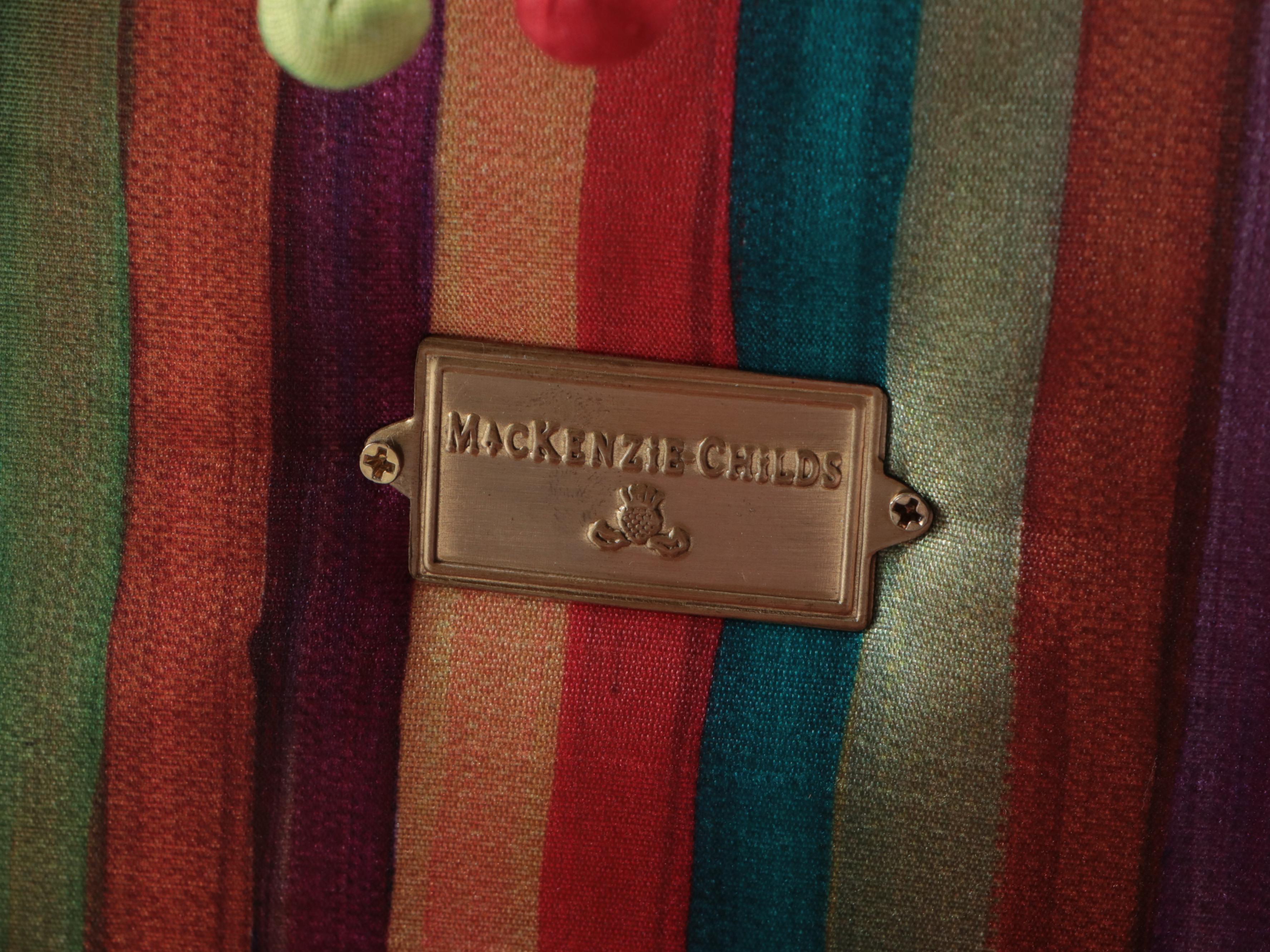 Pair of MacKenzie-Childs "Courtly Check" Fabric Jewelry Boxes