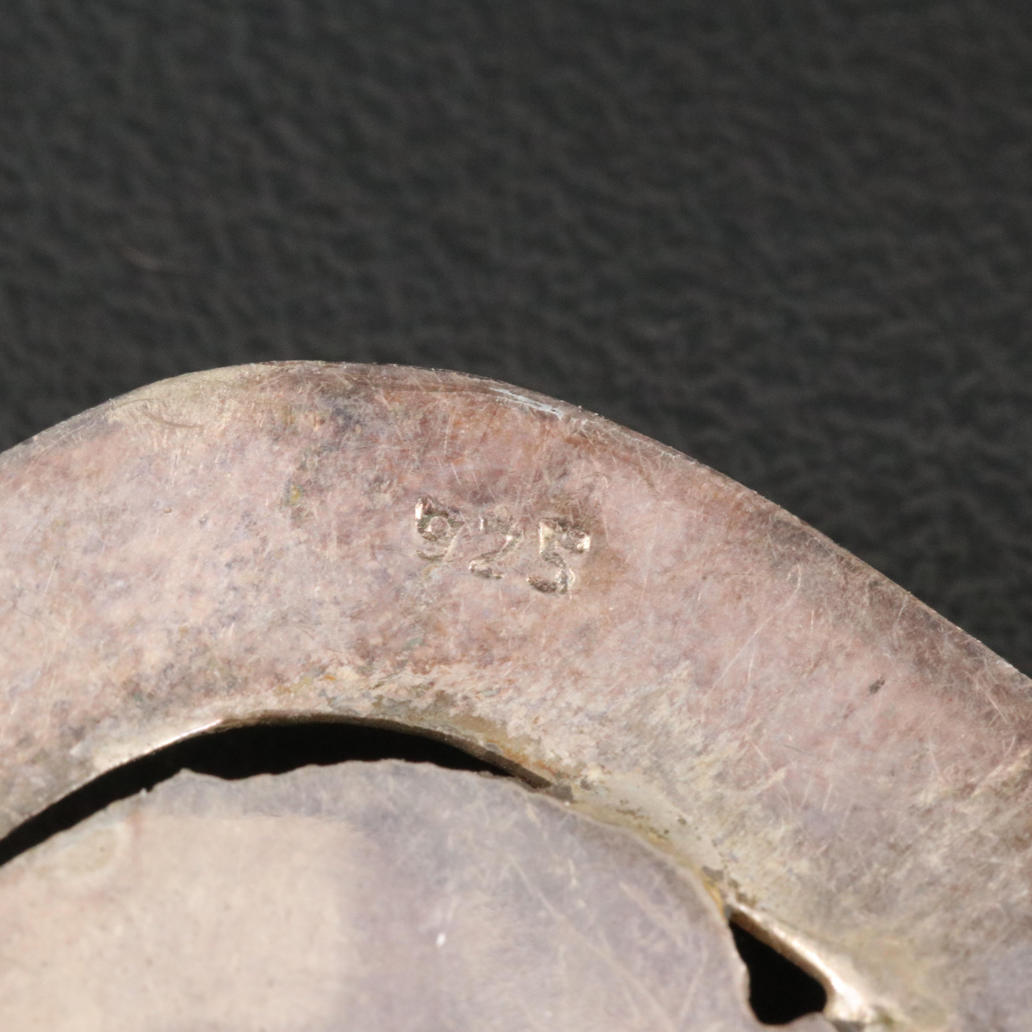 Sterling Rings and Pendants Including Rhodochrosite, Turquoise and Agate